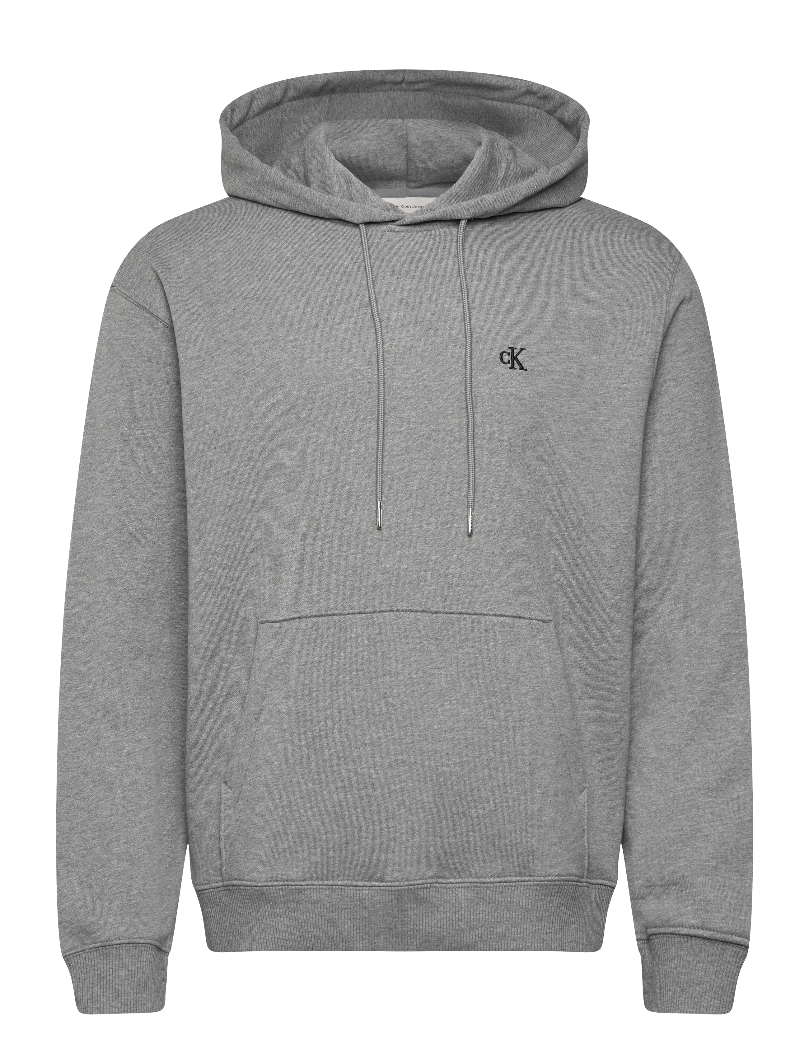 LS EU 350TERRY MONOGRAM HOODIE - MED GREY HTR
