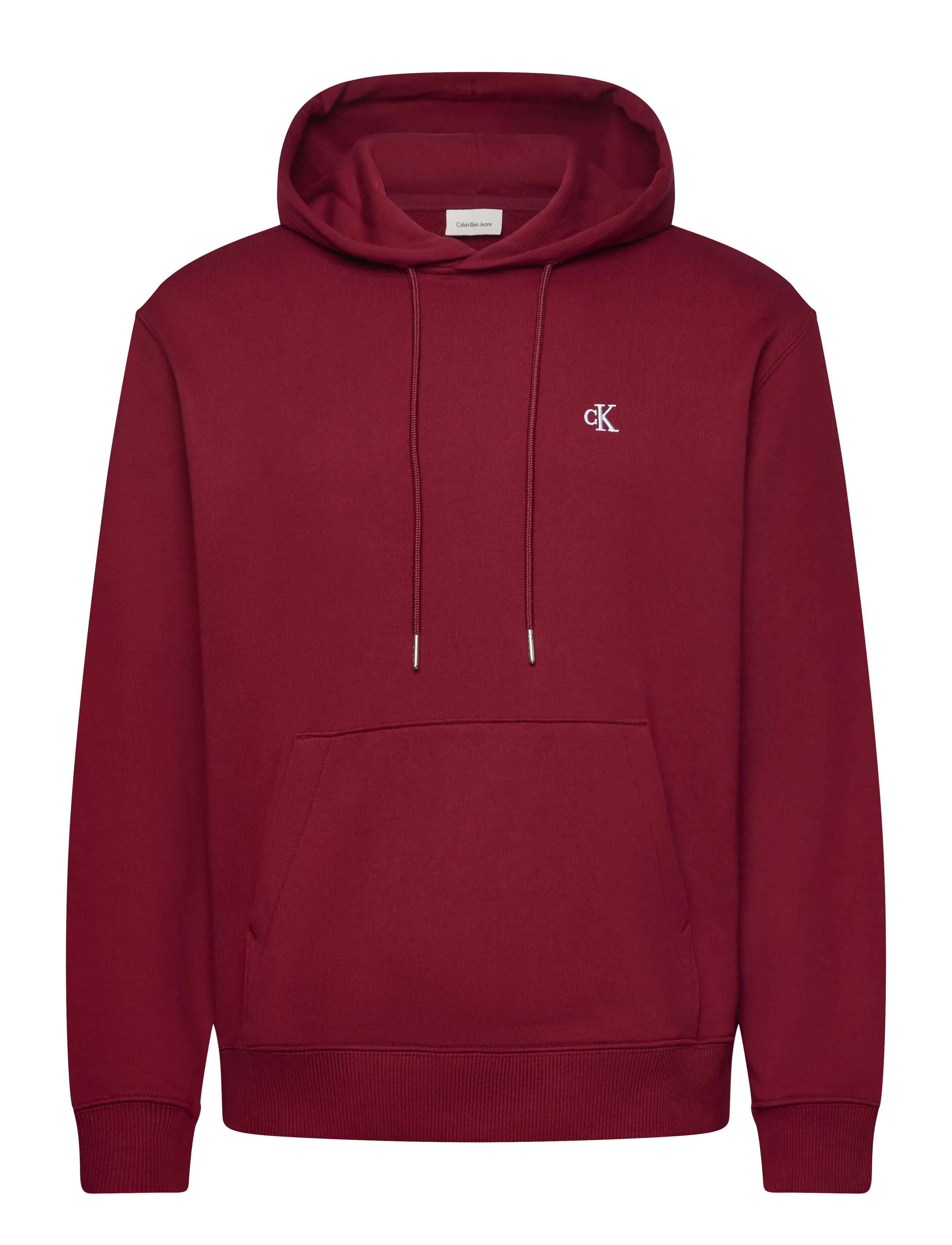Calvin Klein Jeans LS EU 350TERRY MONOGRAM HOODIE - Calvin Klein Jeans - RENAISSANCE RED / red
