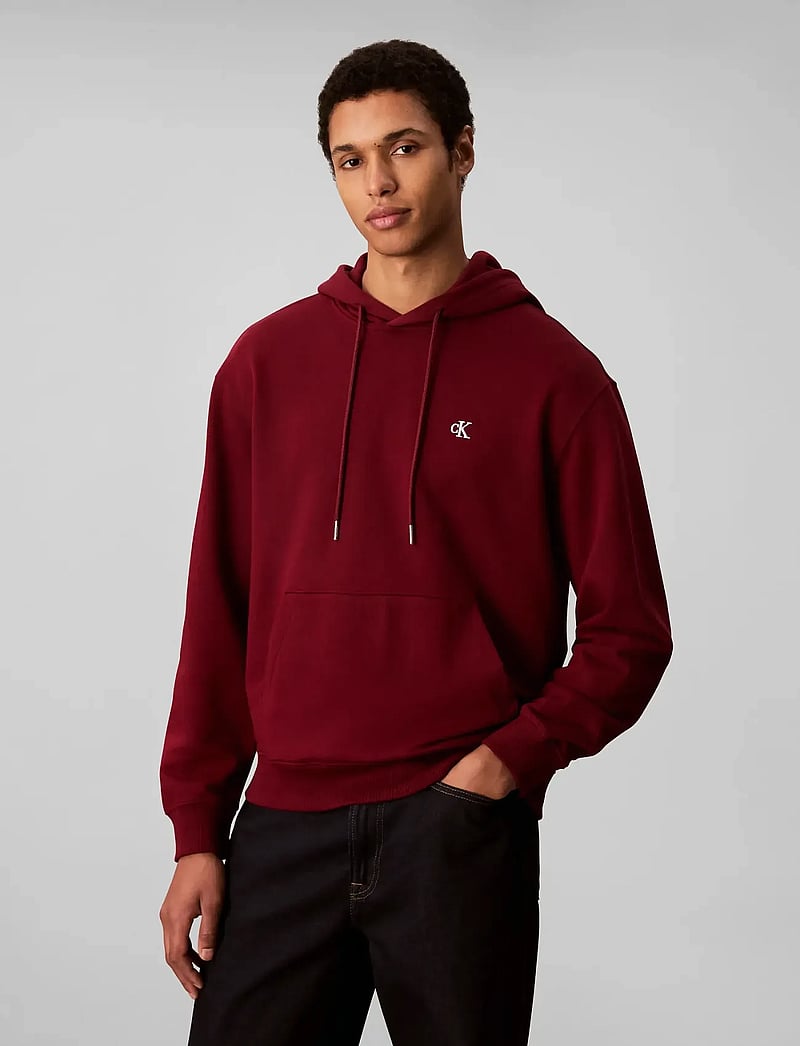 Calvin Klein Jeans - LS EU 350TERRY MONOGRAM HOODIE - kapuutsiga dressipluusid - renaissance red - 0