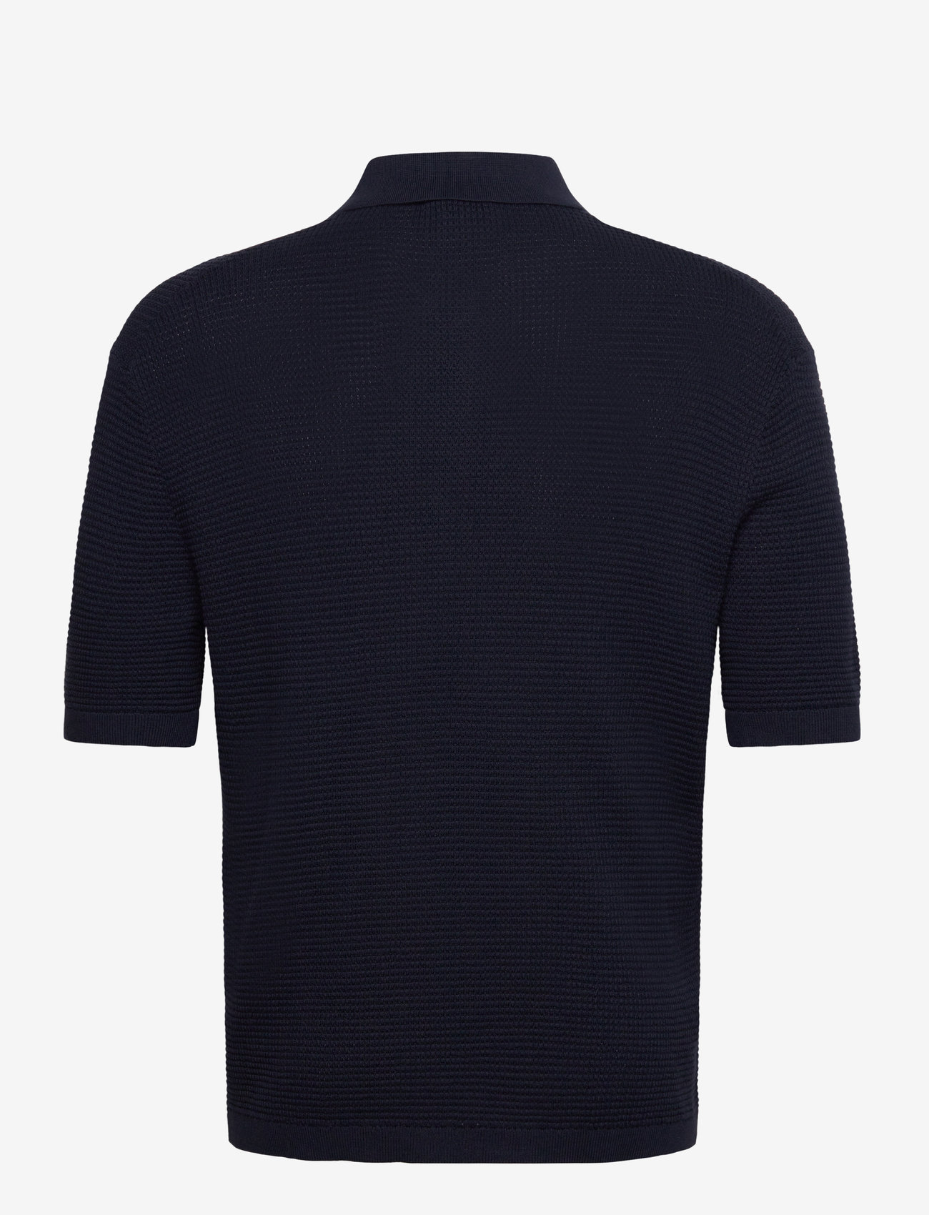 Calvin Klein Jeans - SS SMTH CTTN WFFL PL - kortærmede poloer - dark sapphire - 2