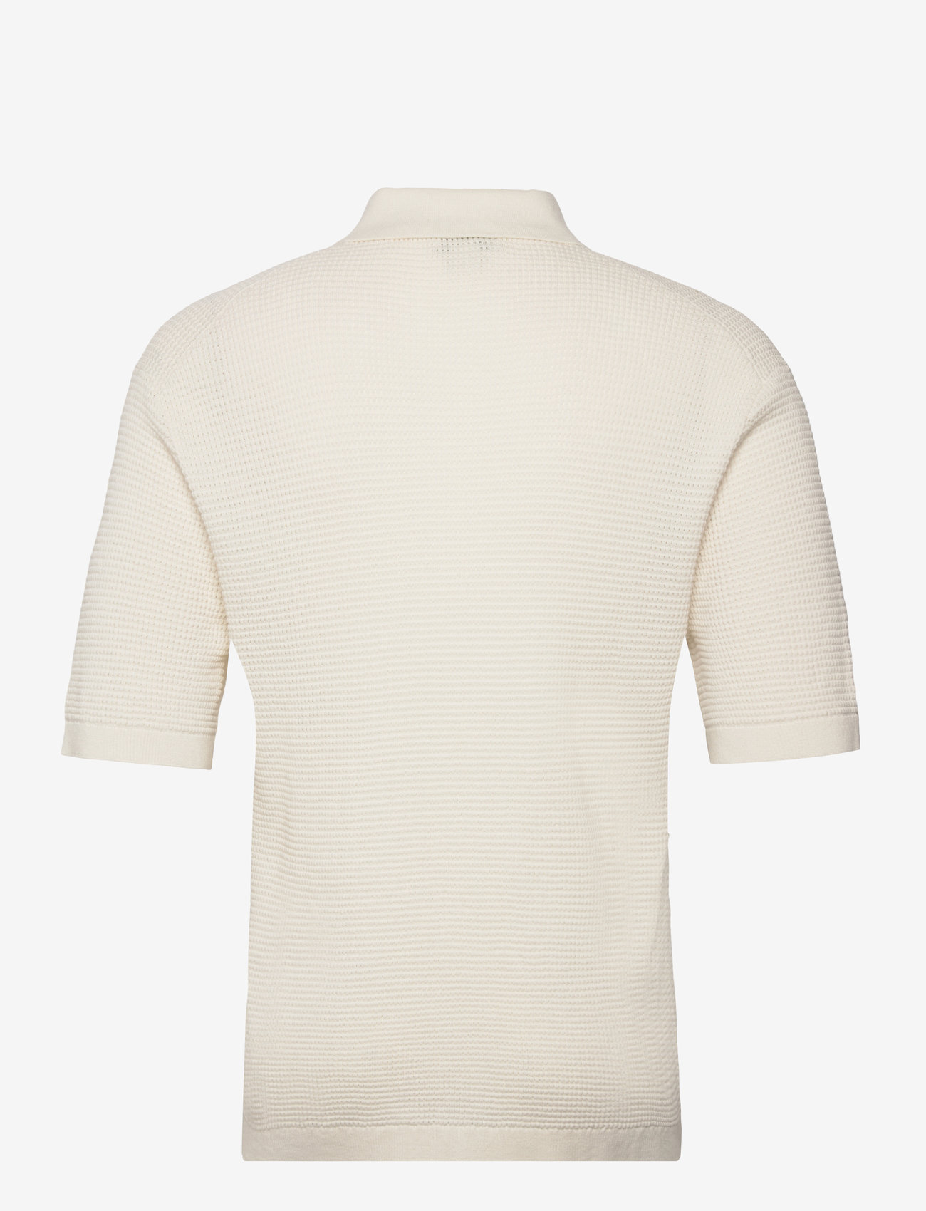 Calvin Klein Jeans - SS SMTH CTTN WFFL PL - kortærmede poloer - tofu - 2