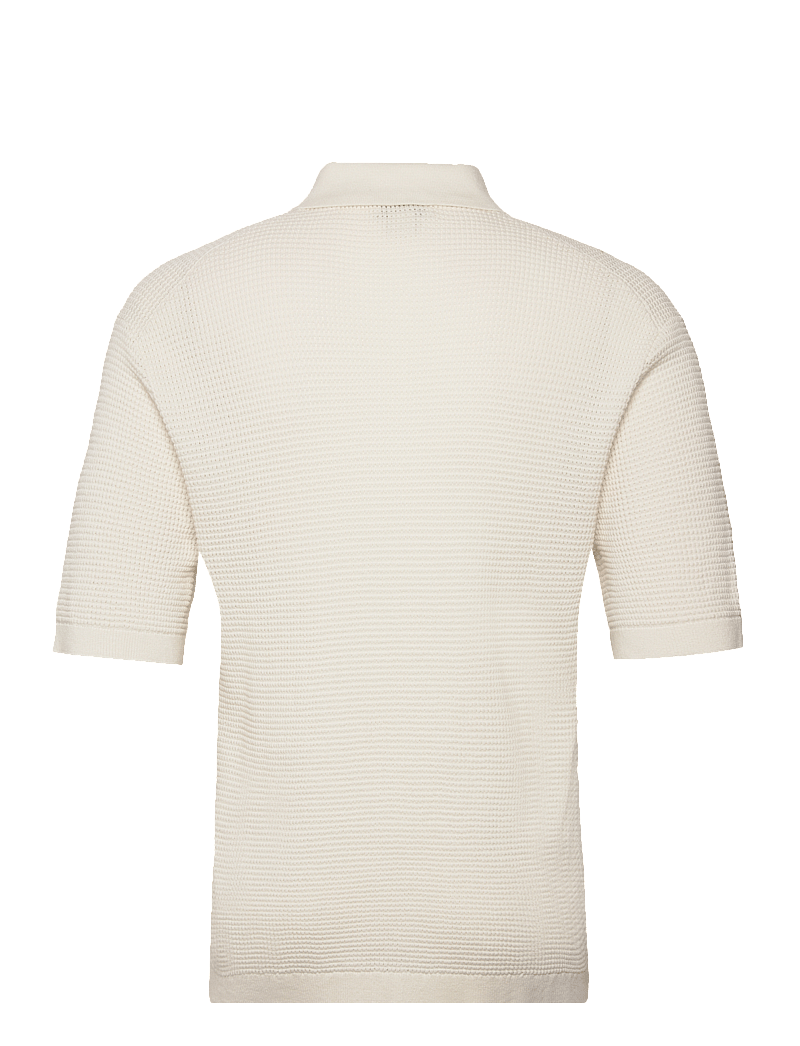 Calvin Klein Jeans - SS SMTH CTTN WFFL PL - kortærmede poloer - tofu - 2