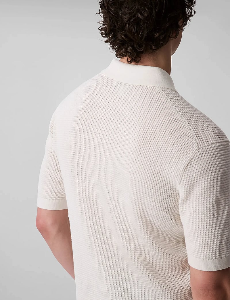 Calvin Klein Jeans - SS SMTH CTTN WFFL PL - kortærmede poloer - tofu - 5