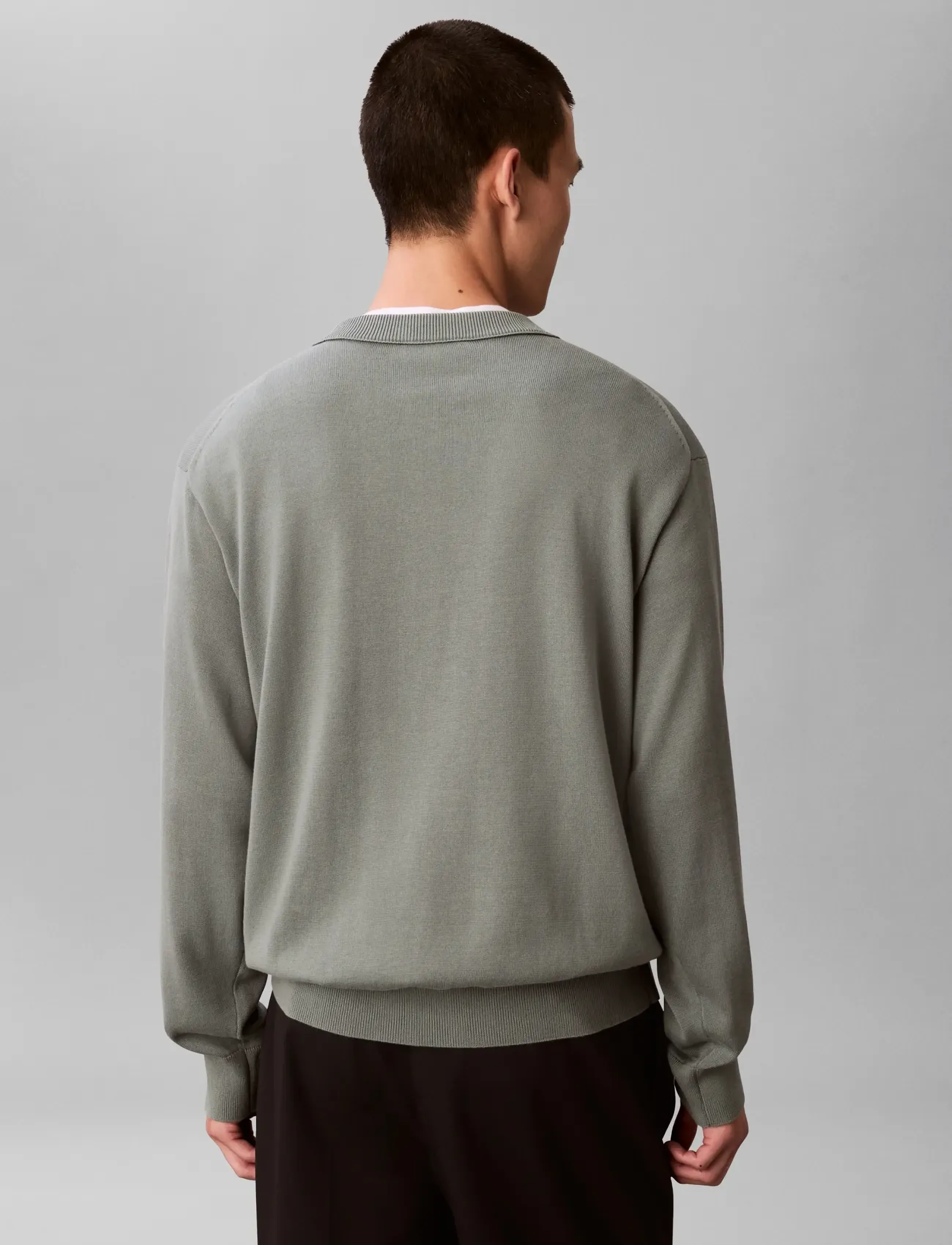Calvin Klein Jeans - LS EZ COTTON CREWNK SWEATER 12GG - shop efter stil - autumn green - 2