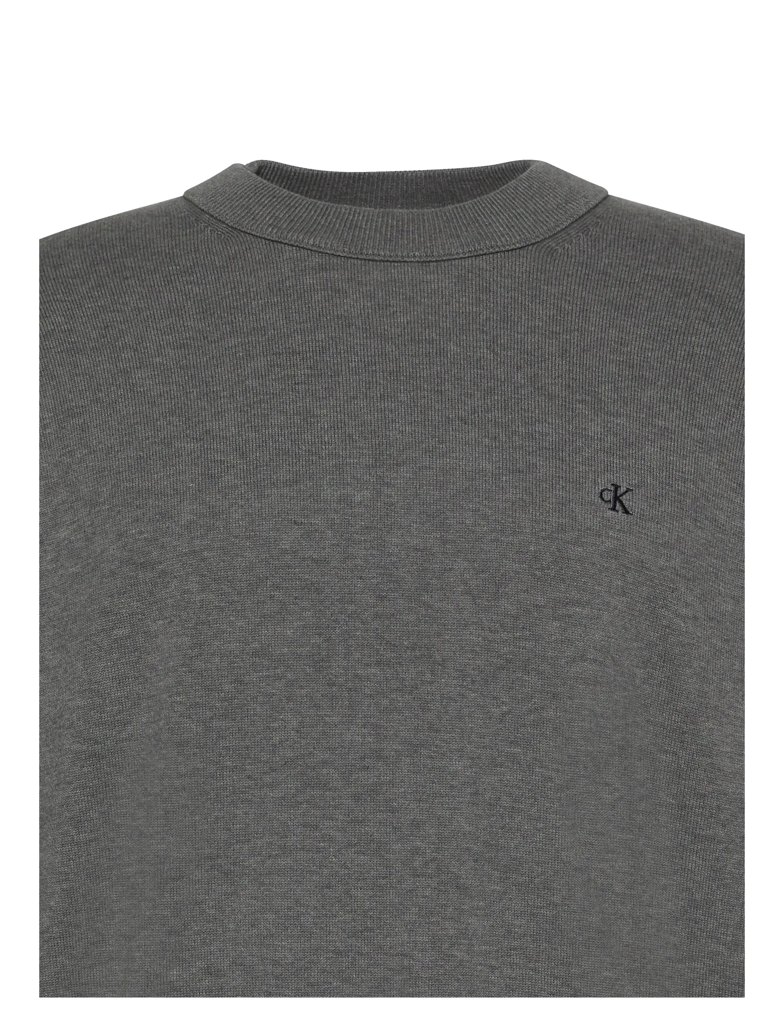 Calvin Klein Jeans - LS EZ COTTON CREWNK SWEATER 12GG - shop efter stil - b30 grey heather - 3