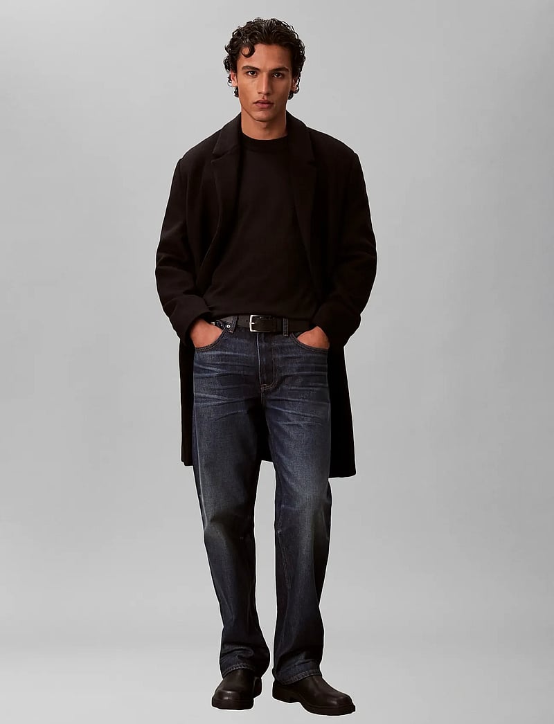 Calvin Klein Jeans - EU LS COTTON RELAXED CREWNK SWEA - round necks - black - 0