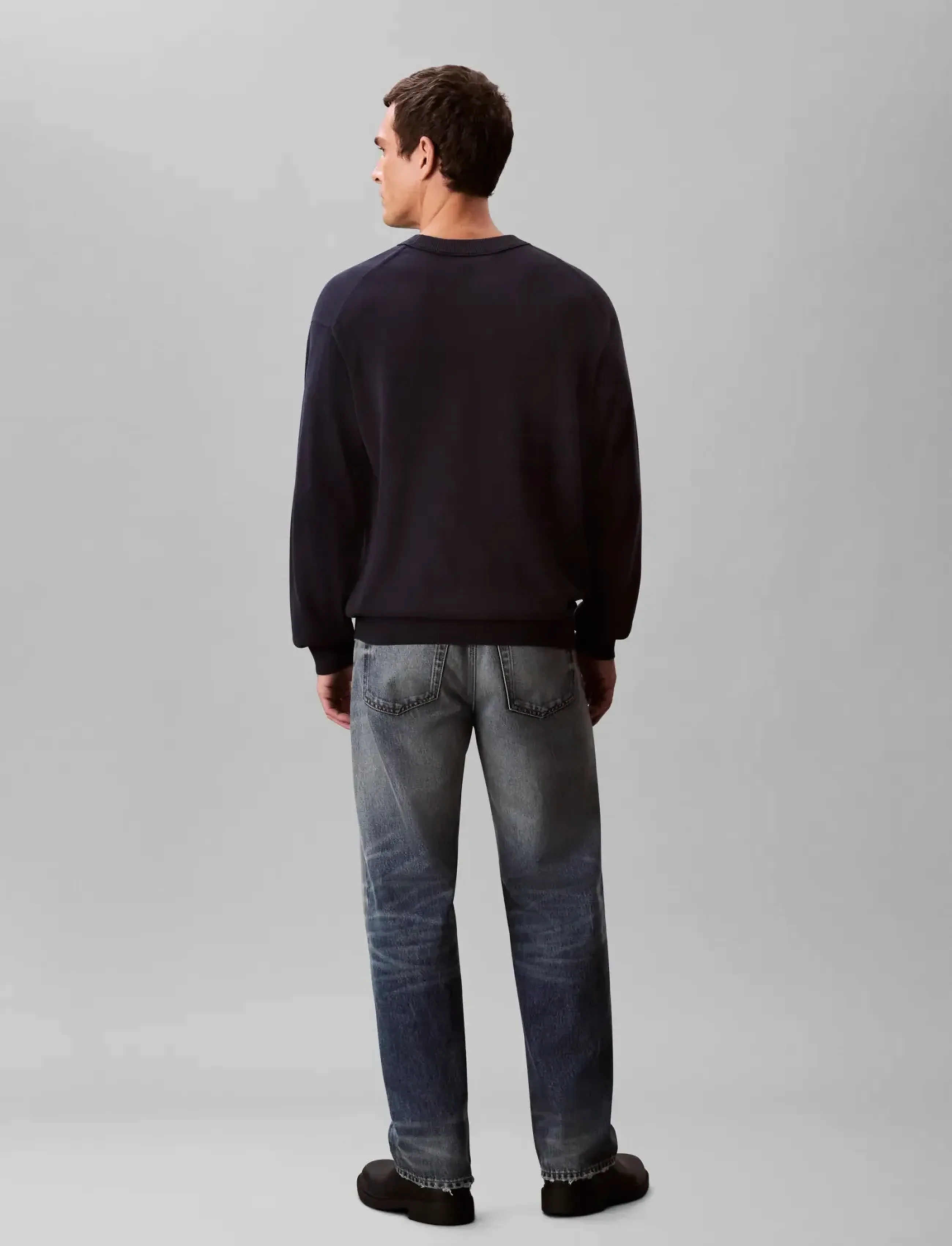 Calvin Klein Jeans - LS EZ COTTON CREWNK SWEATER 12GG - shop efter stil - dark sapphire - 3