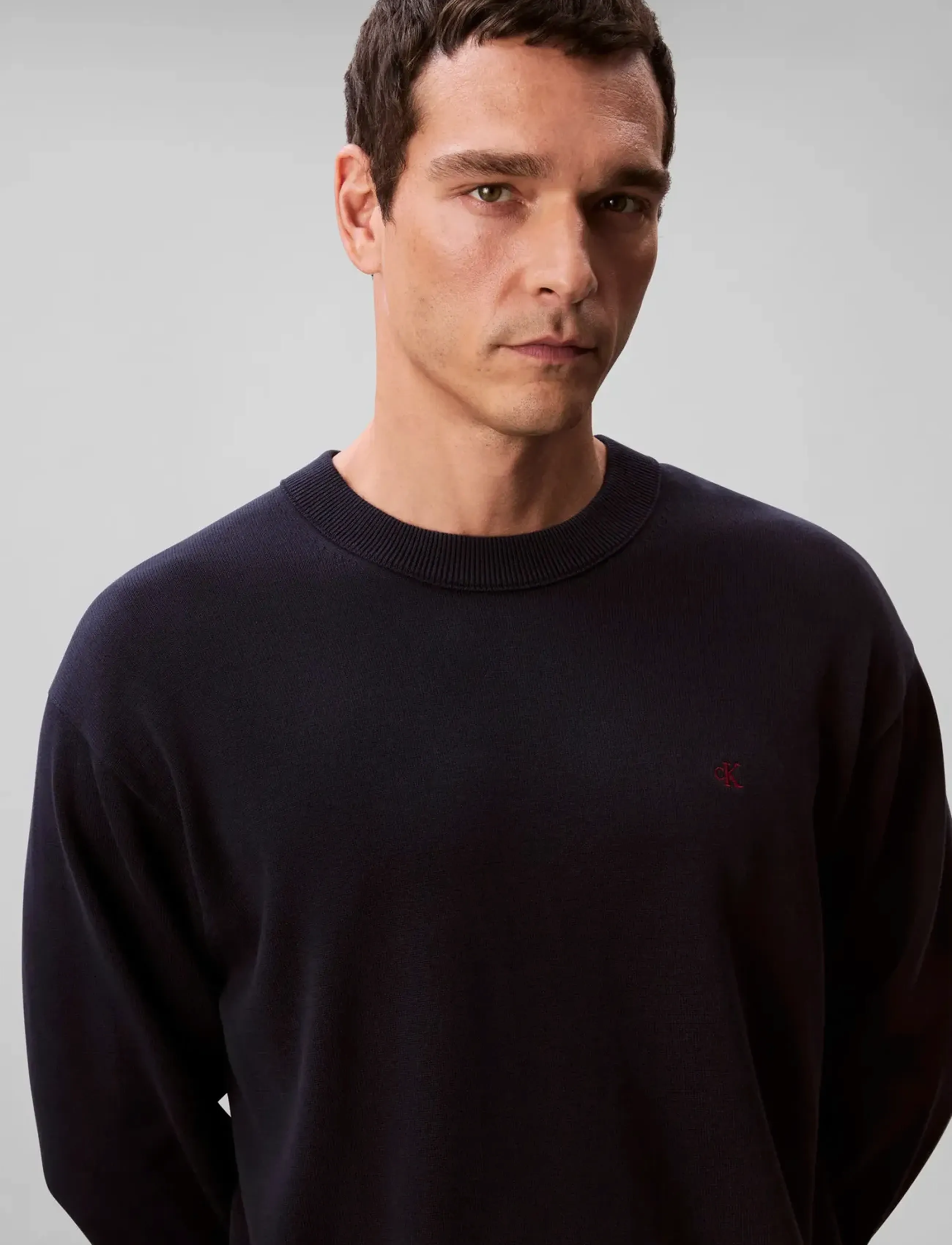 Calvin Klein Jeans - LS EZ COTTON CREWNK SWEATER 12GG - shop efter stil - dark sapphire - 4