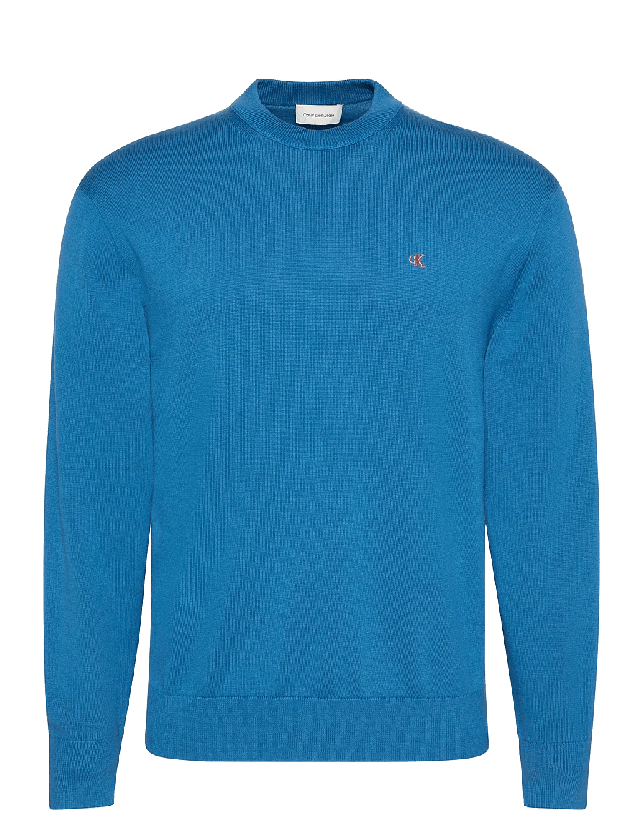 Calvin Klein Jeans - LS EZ COTTON CREWNK SWEATER 12GG - sweatshirts - royal lagoon - 1