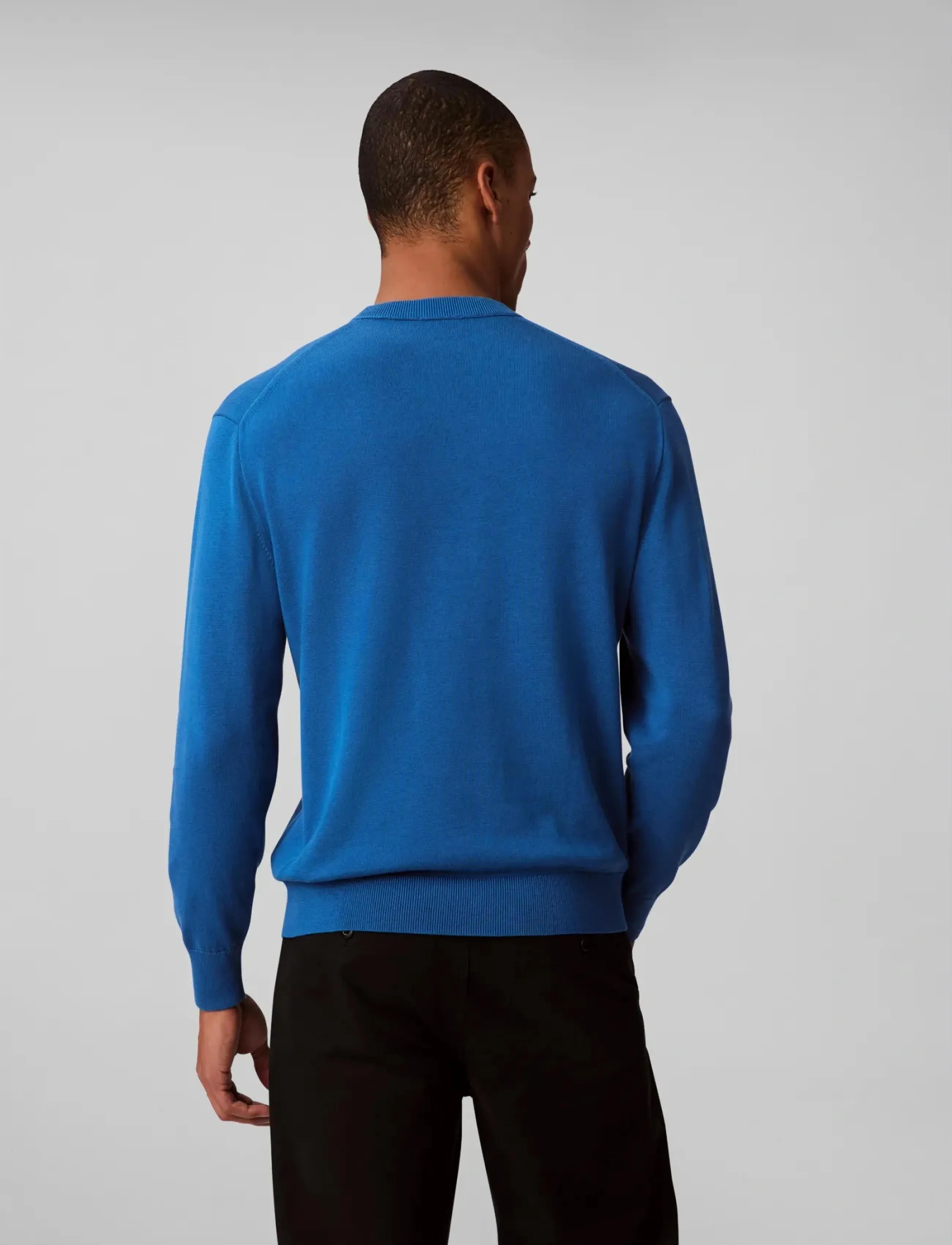 Calvin Klein Jeans - LS EZ COTTON CREWNK SWEATER 12GG - shop efter stil - royal lagoon - 4