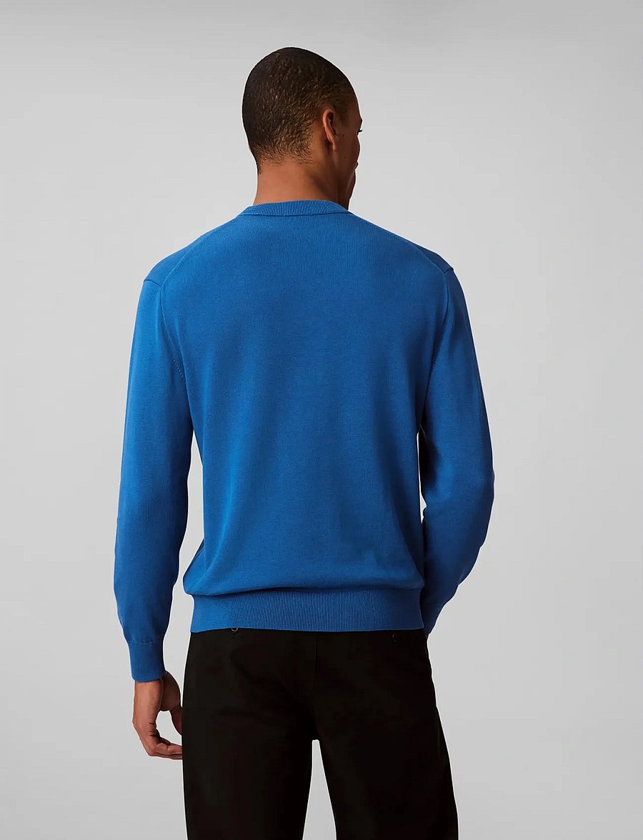 Calvin Klein Jeans - LS EZ COTTON CREWNK SWEATER 12GG - sweatshirts - royal lagoon - 4