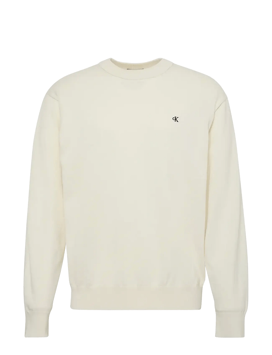 Calvin Klein Jeans - LS EZ COTTON CREWNK SWEATER 12GG - sweatshirts - tofu - 1