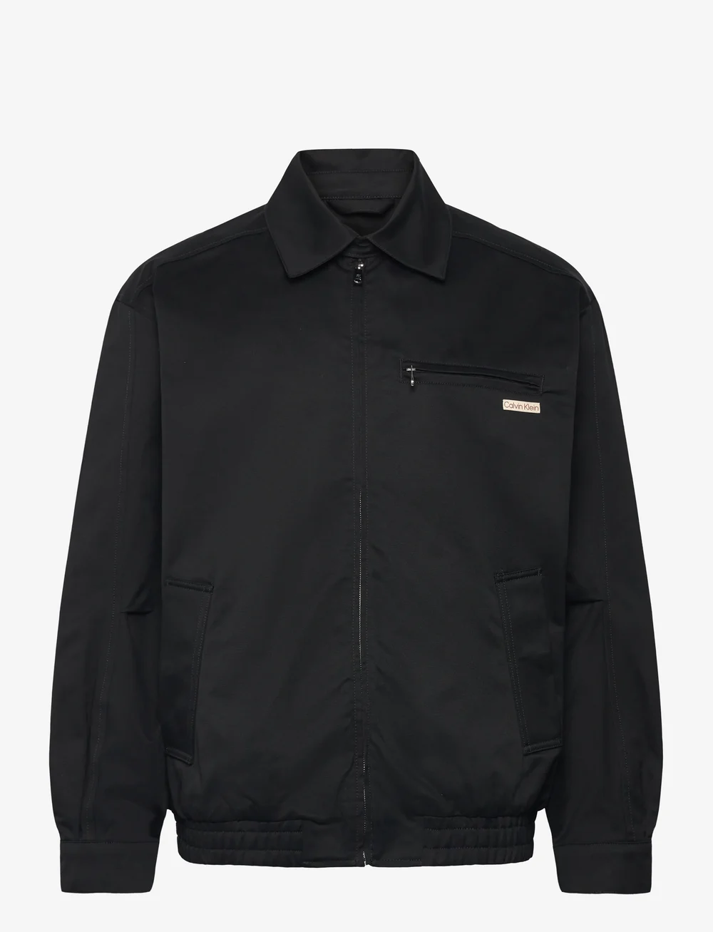 Calvin Klein Jeans - A- LS COTTON FZ BLOUSON JACKET - sügisjakid - black - 1