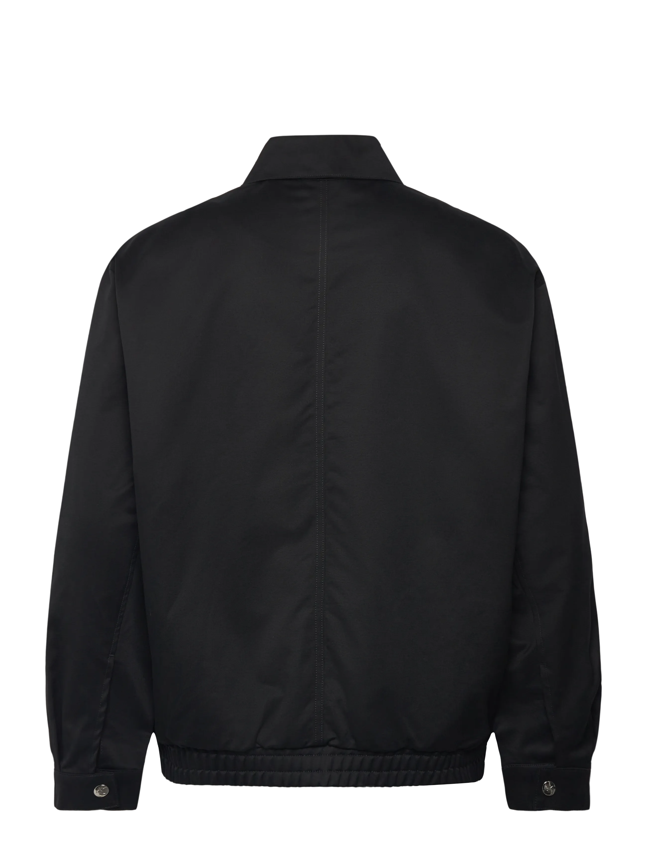 Calvin Klein Jeans - A- LS COTTON FZ BLOUSON JACKET - frühlingsjacken - black - 2