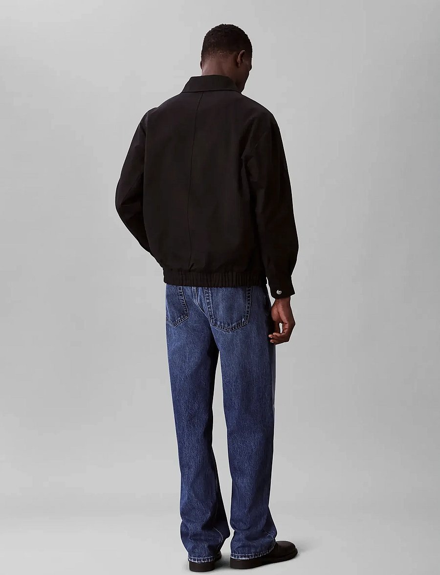 Calvin Klein Jeans - A- LS COTTON FZ BLOUSON JACKET - herbstjacken - black - 4