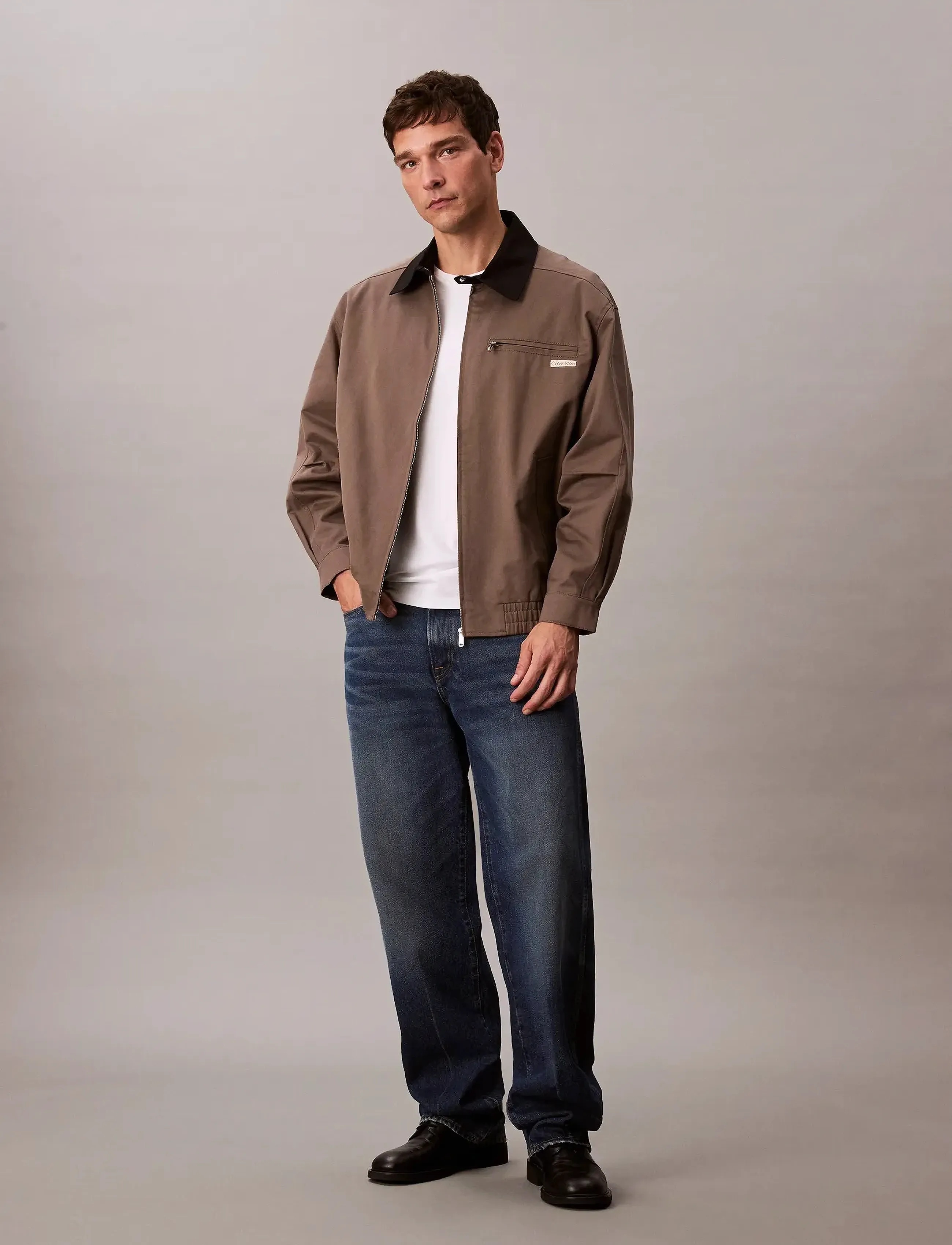 A- Ls Cotton Fz Blouson Jacket