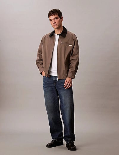 A- Ls Cotton Fz Blouson Jacket - Vindjakker