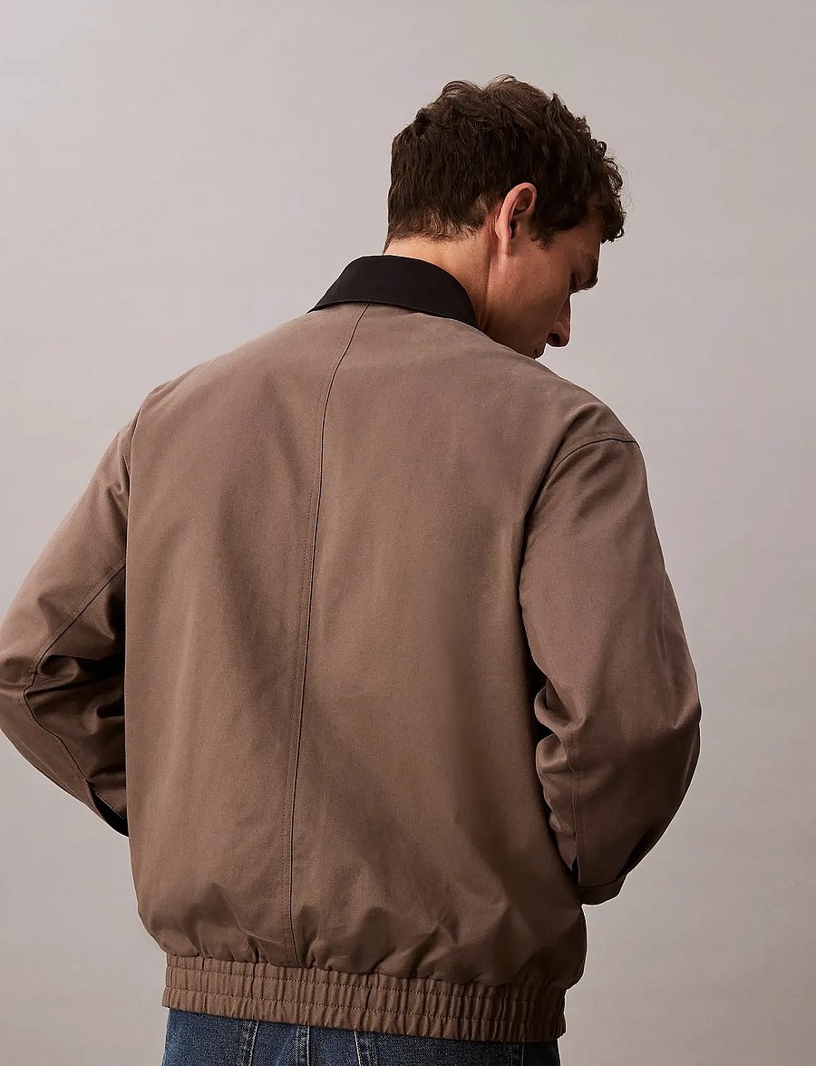 Calvin Klein Jeans - A- LS COTTON FZ BLOUSON JACKET - sügisjoped - morel - 5