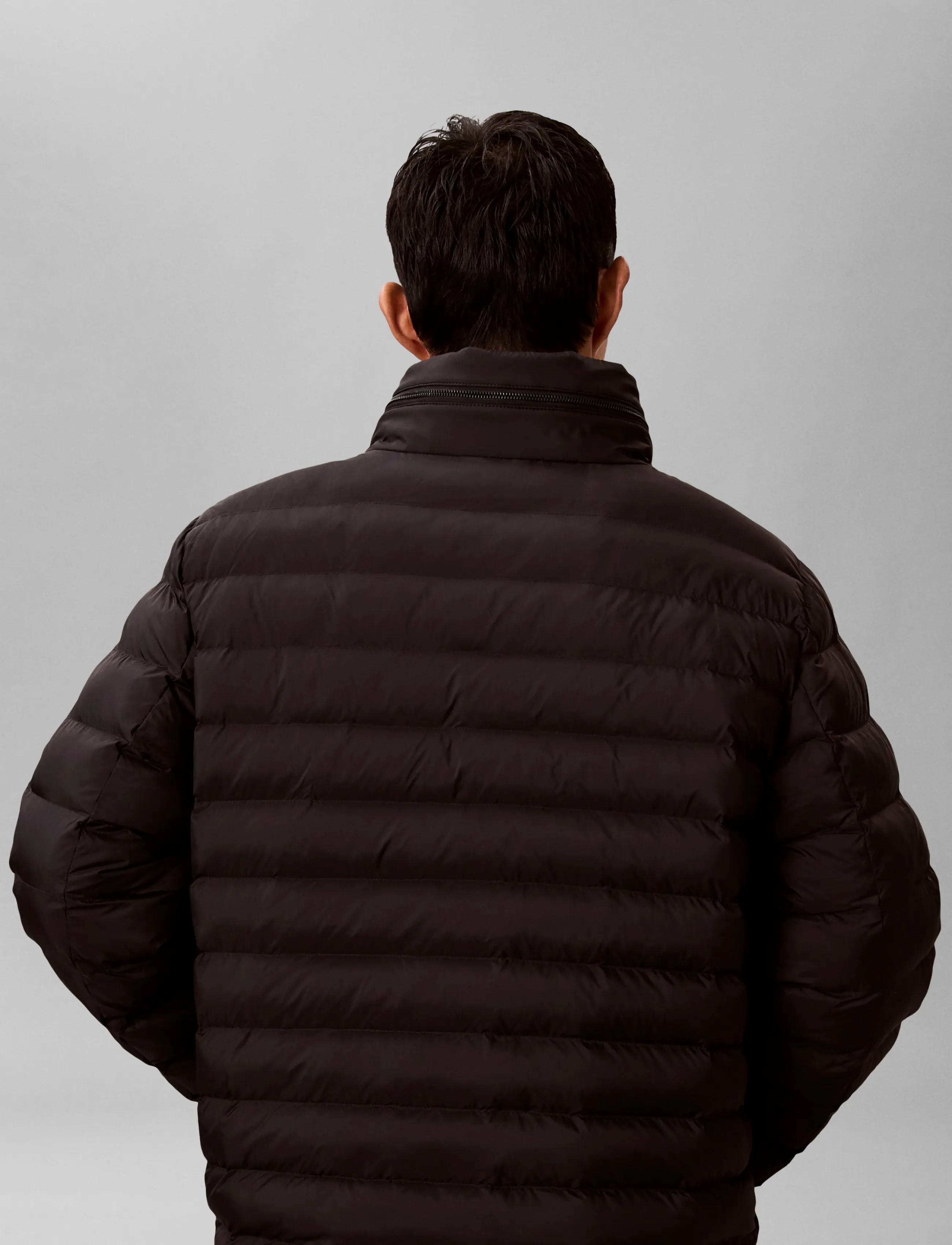 Calvin Klein Jeans - LS LTWT NYLON HD PUFFER JKT - forårsjakker - black - 2