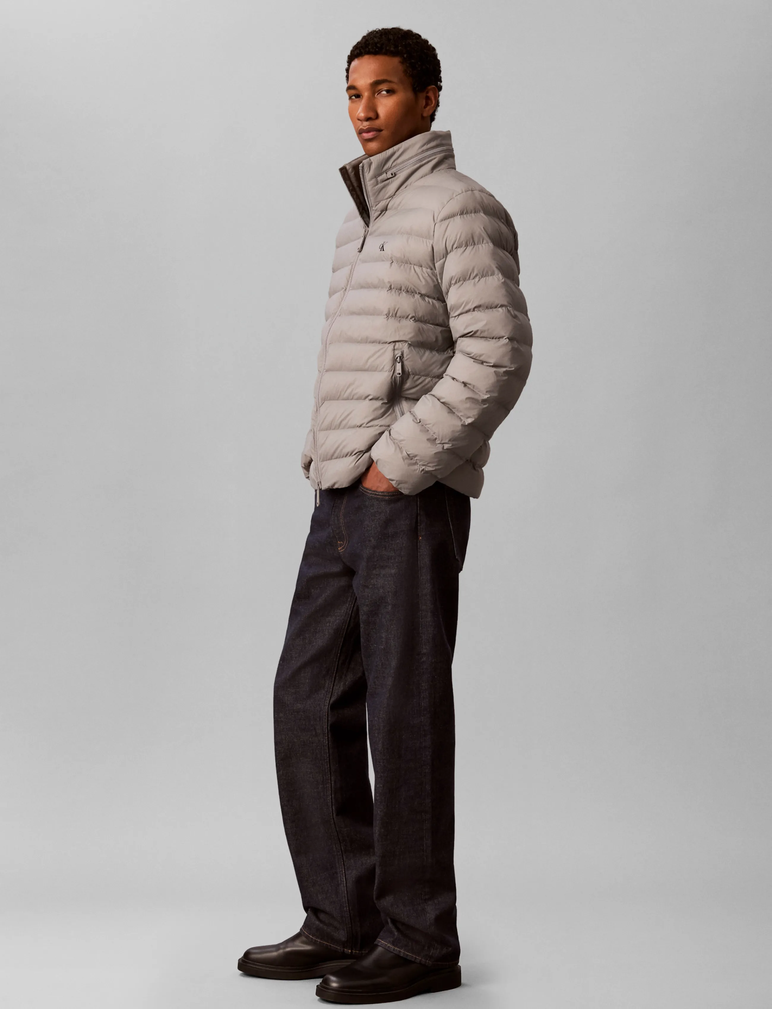 Calvin Klein Jeans Ls Ltwt Nylon Hd Puffer Jkt dunjackor herr – bild 6
