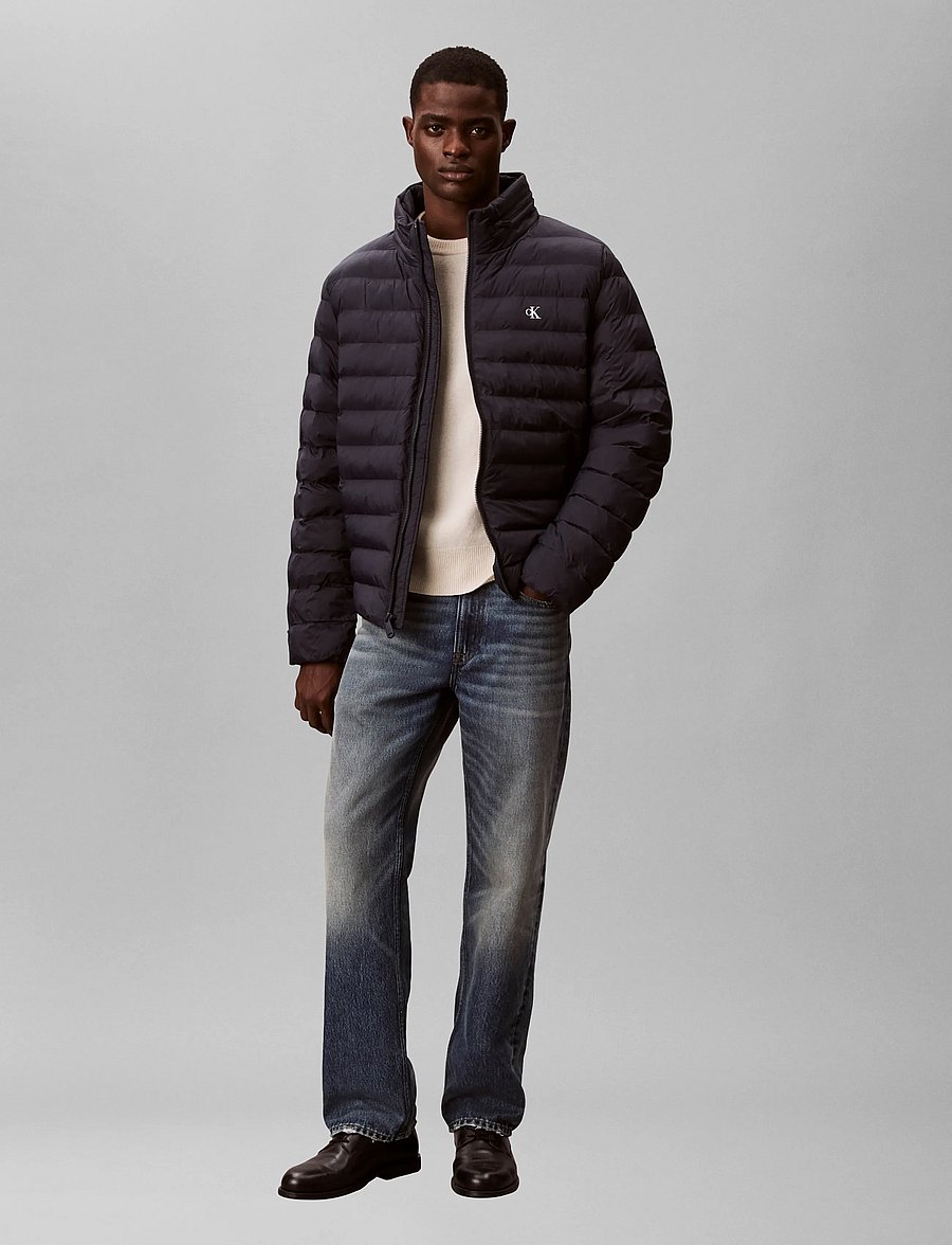 Calvin Klein Jeans - LS LTWT NYLON HD PUFFER JKT - spring jackets - dark sapphire - 0
