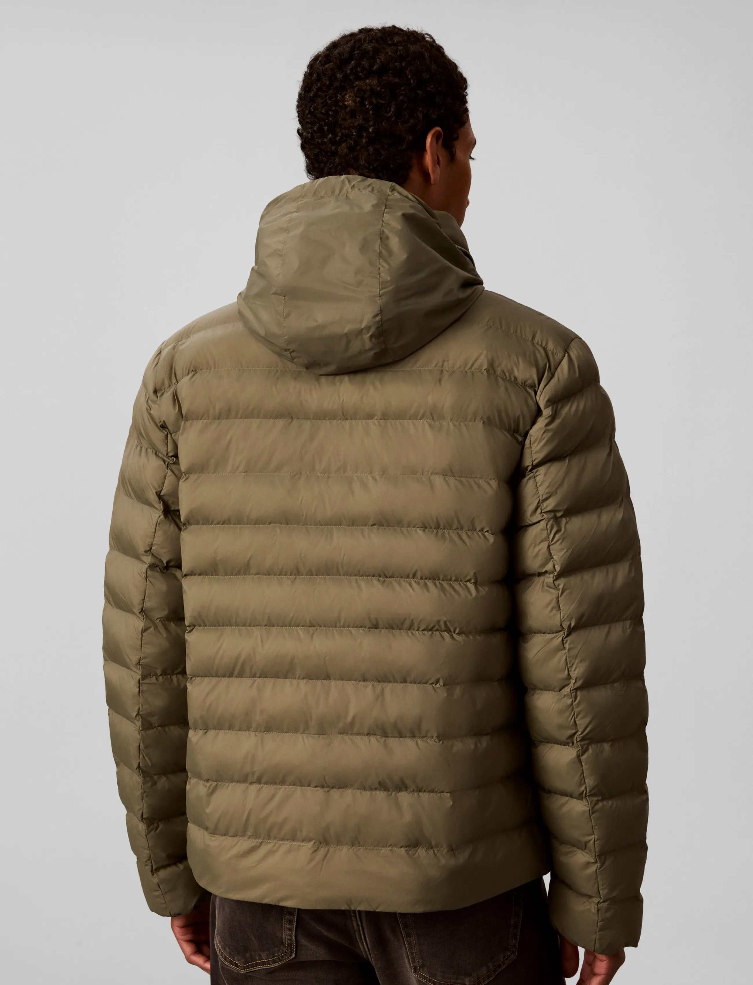 Calvin Klein Jeans - LS LTWT NYLON HD PUFFER JKT - daunenjacken - dusty olive - 2