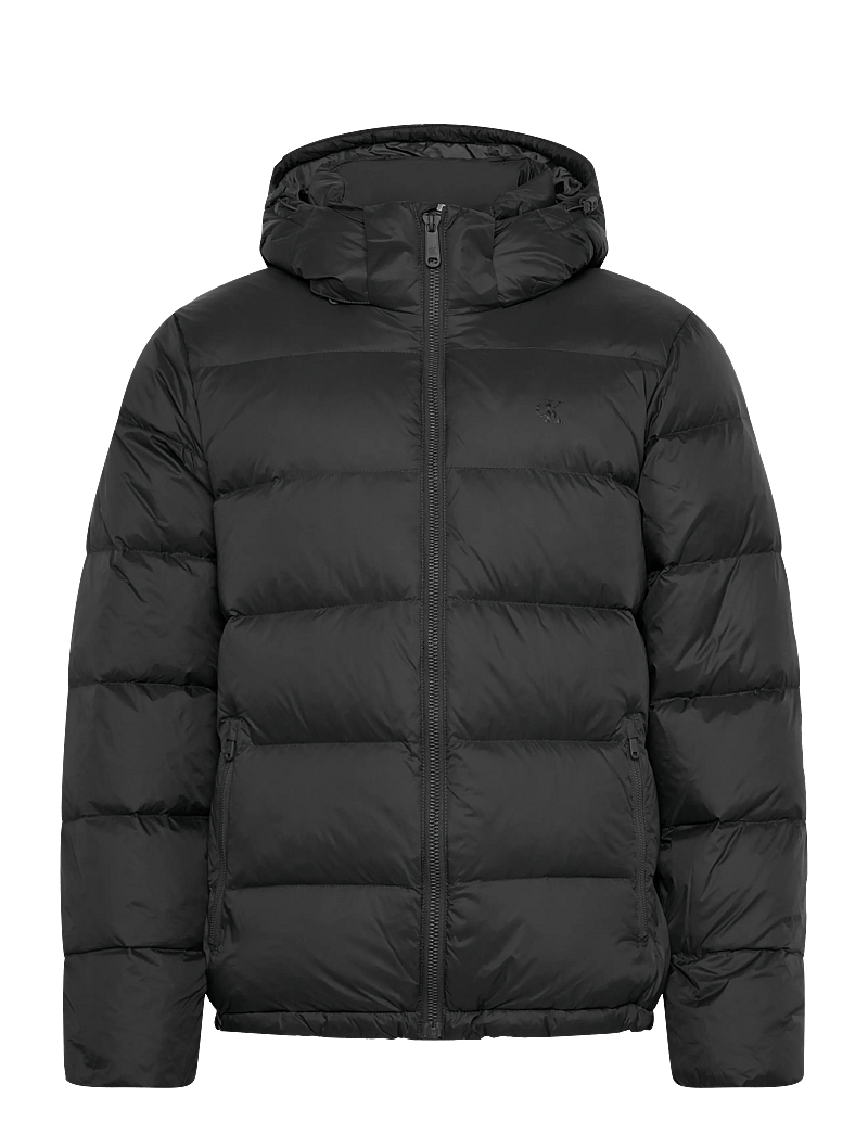 Calvin Klein Jeans - LS NYLON ZIP OFF HOOD DOWN PUFFE - vinterjackor - asphalt - 0
