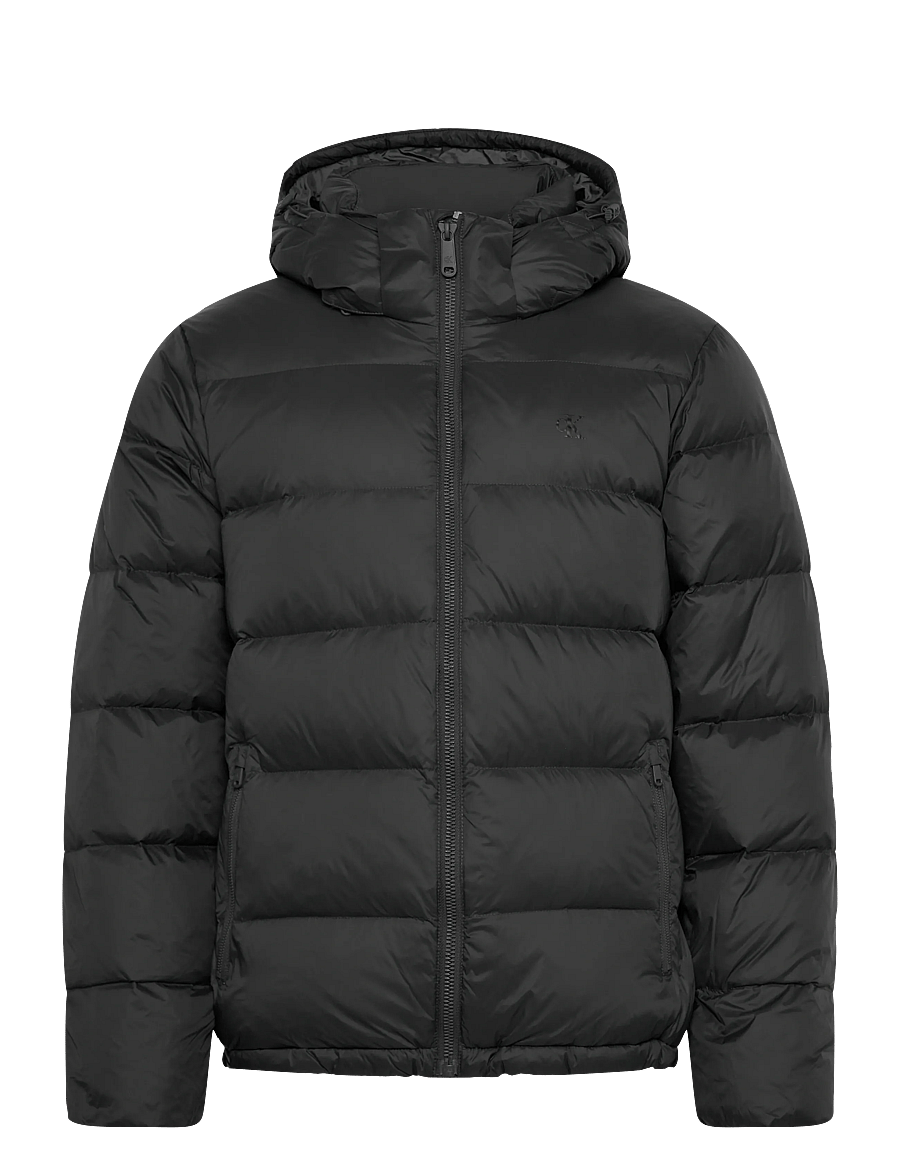 Calvin Klein Jeans - LS NYLON ZIP OFF HOOD DOWN PUFFE - daunenjacken - asphalt - 0