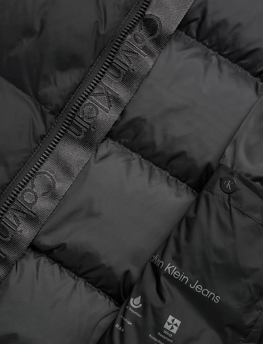 Calvin Klein Jeans - LS NYLON ZIP OFF HOOD DOWN PUFFE - daunenjacken - asphalt - 4