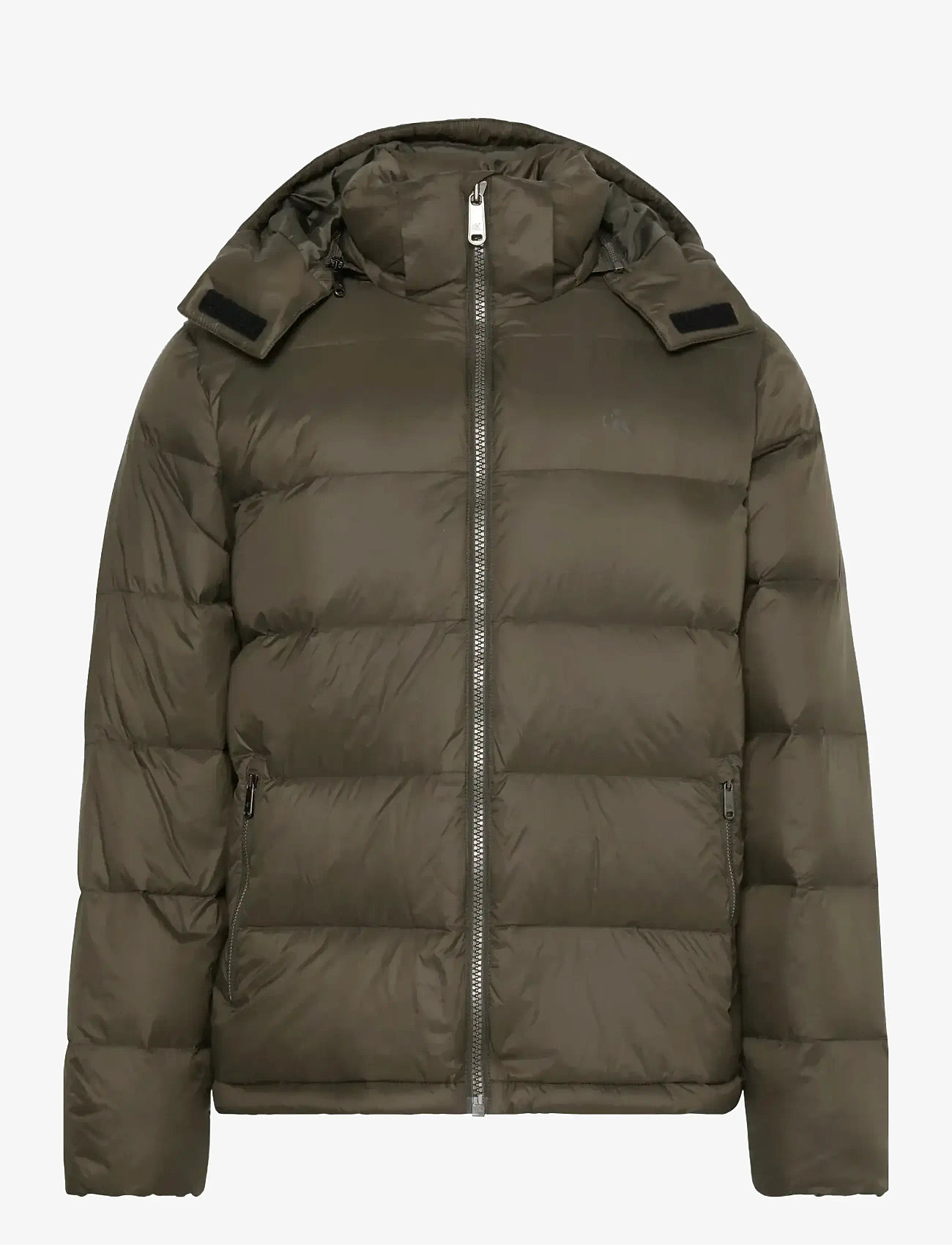 Calvin Klein Jeans - LS NYLON ZIP OFF HOOD DOWN PUFFE - winterjacken - beluga - 0