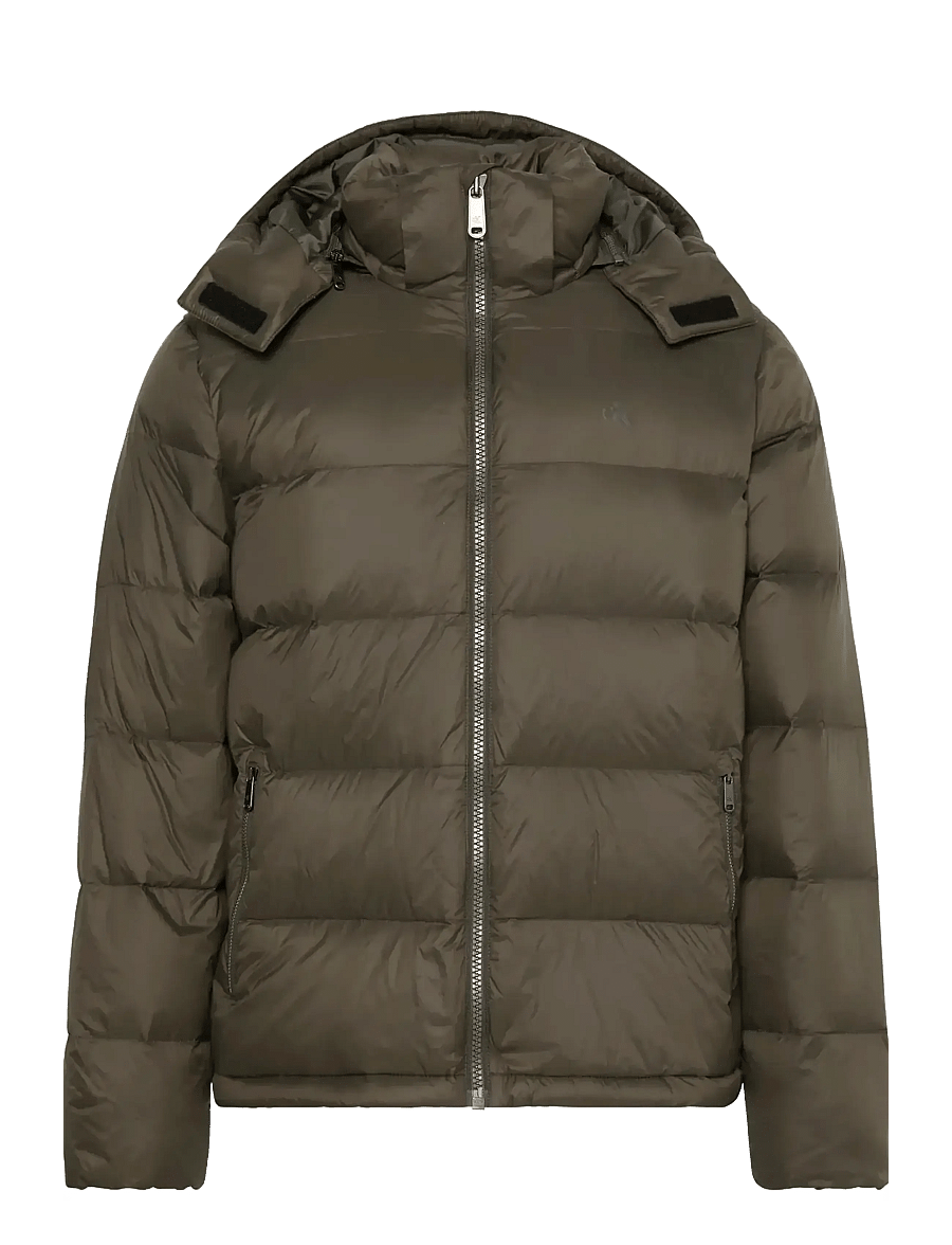 Calvin Klein Jeans - LS NYLON ZIP OFF HOOD DOWN PUFFE - dunjakker - beluga - 0