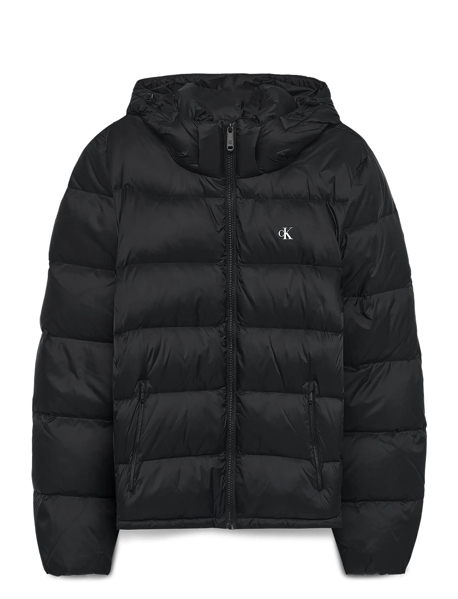 Calvin Klein Jeans - LS NYLON ZIP OFF HOOD DOWN PUFFE - daunenjacken - black - 1
