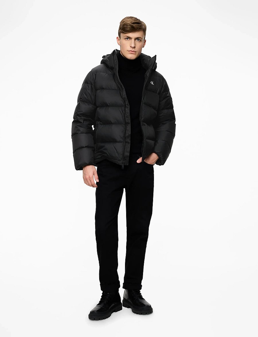 Calvin Klein Jeans - LS NYLON ZIP OFF HOOD DOWN PUFFE - daunenjacken - black - 2