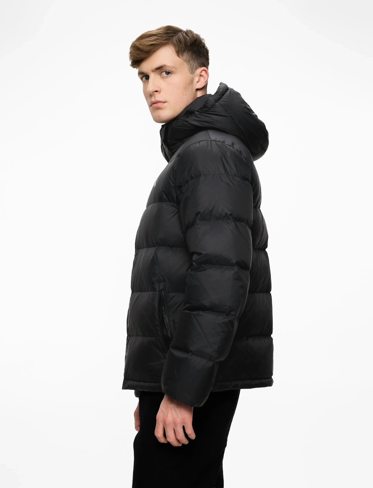 Calvin Klein Jeans - LS NYLON ZIP OFF HOOD DOWN PUFFE - vinterjakker - black - 3