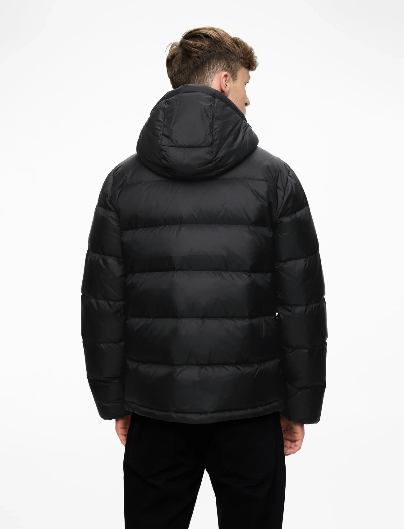 Calvin Klein Jeans - LS NYLON ZIP OFF HOOD DOWN PUFFE - vinterjakker - black - 4