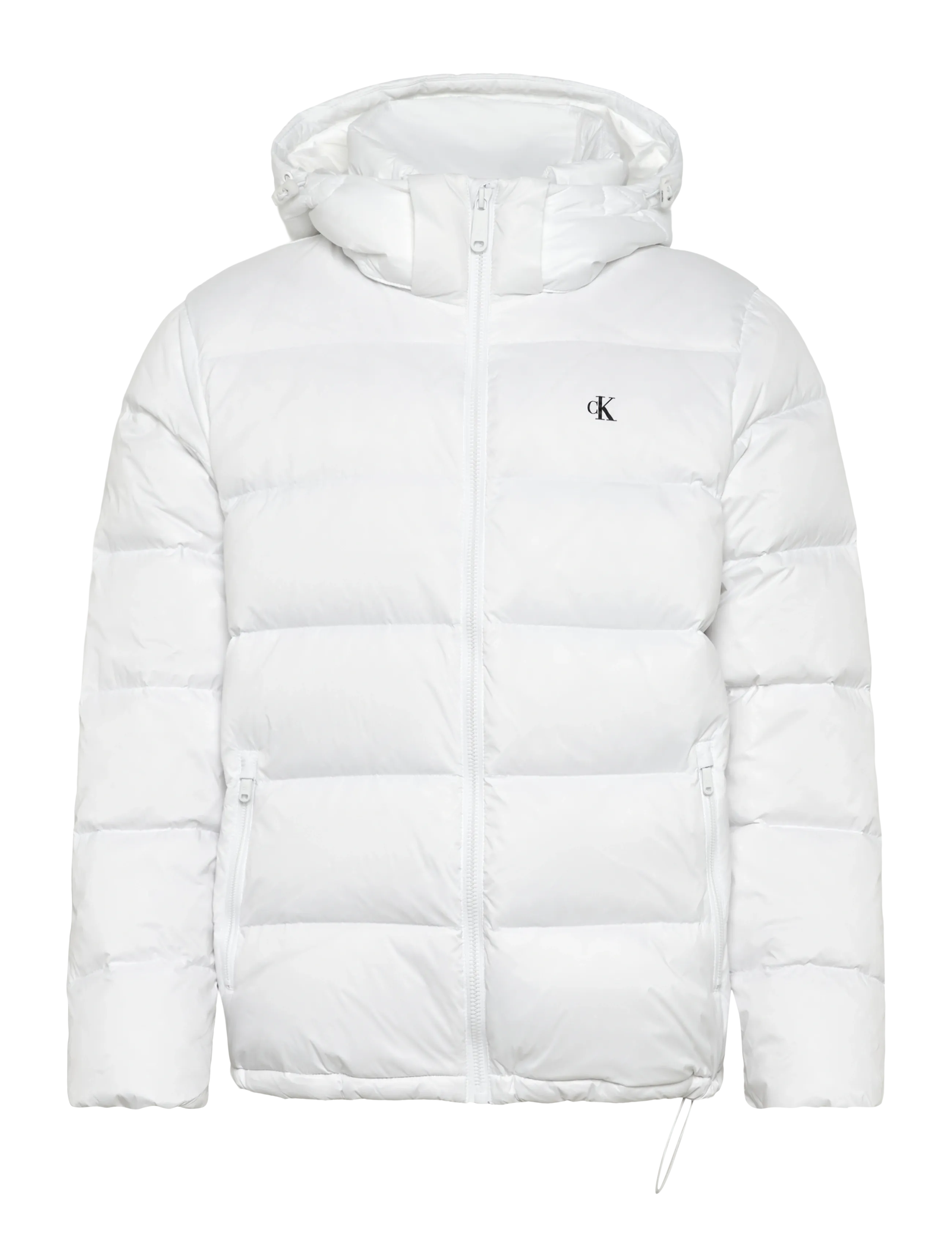 CALVIN KLEIN JEANS Ls Nylon Zip Off Hood Down Puffe Weiß - XL - Herren