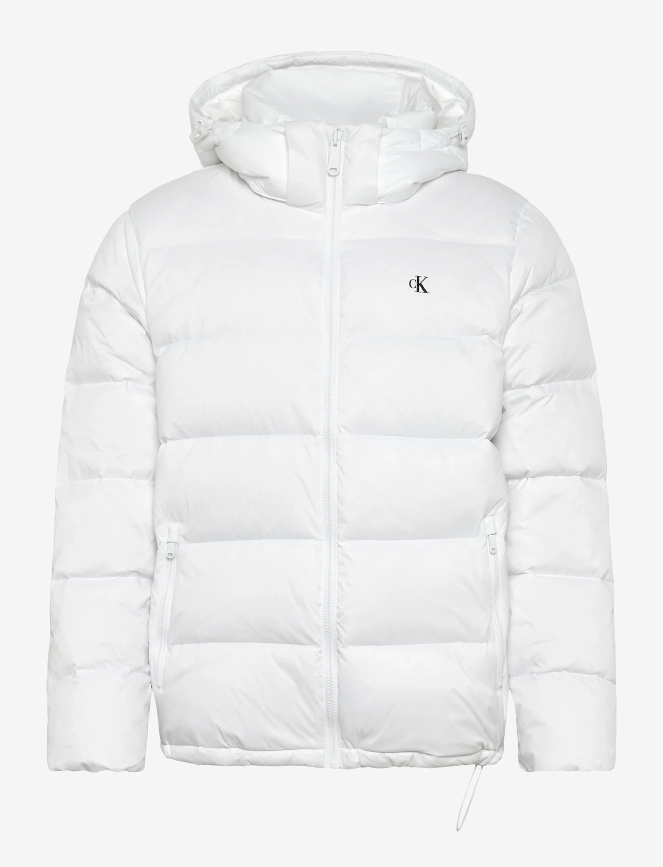 Calvin Klein Jeans - LS NYLON ZIP OFF HOOD DOWN PUFFE - winterjacken - bright white - 0