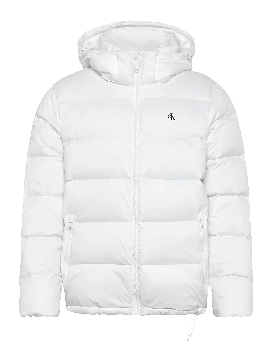 Calvin Klein Jeans - LS NYLON ZIP OFF HOOD DOWN PUFFE - dunjakker - bright white - 1