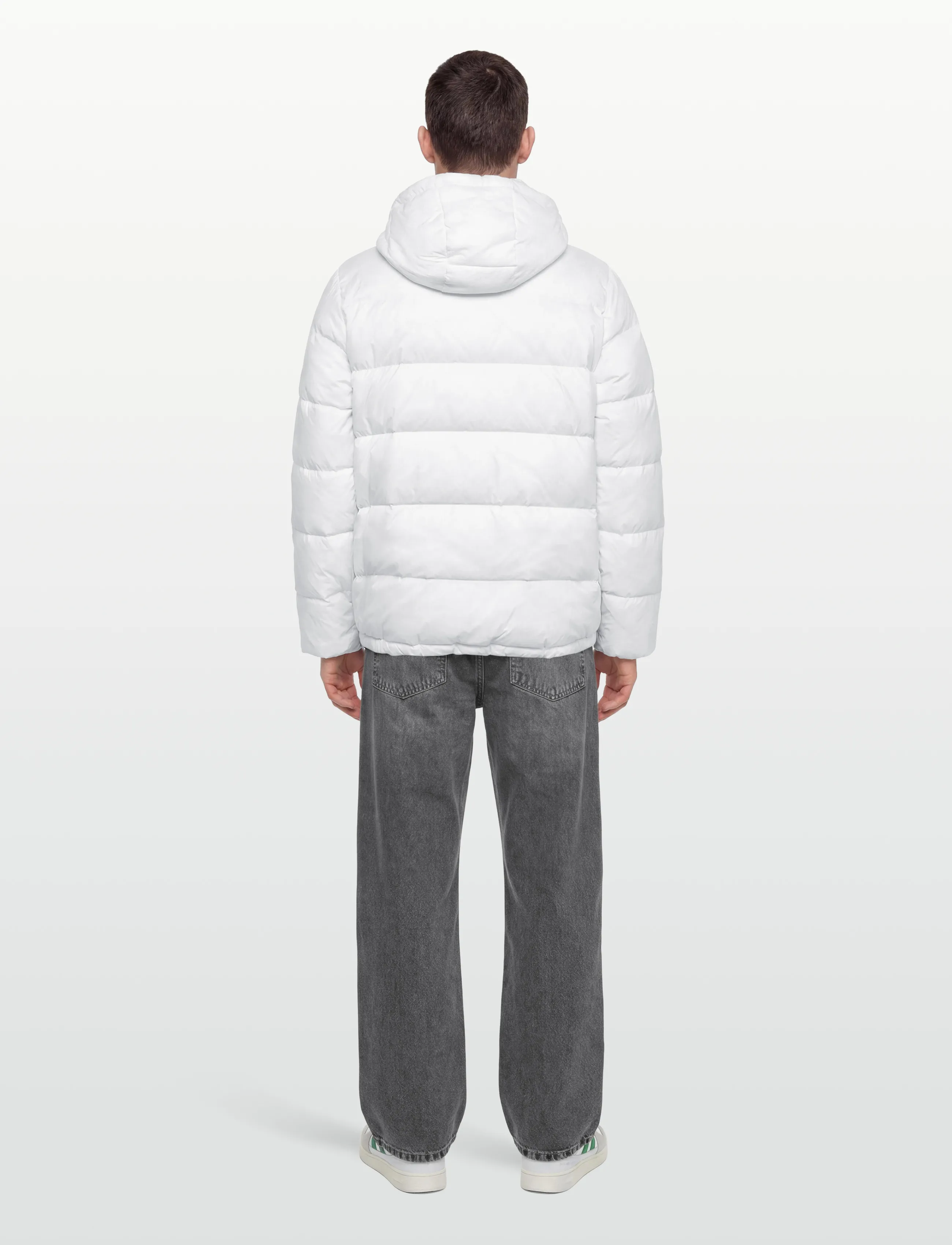 Calvin Klein Jeans - LS NYLON ZIP OFF HOOD DOWN PUFFE - vinterjakker - bright white - 4