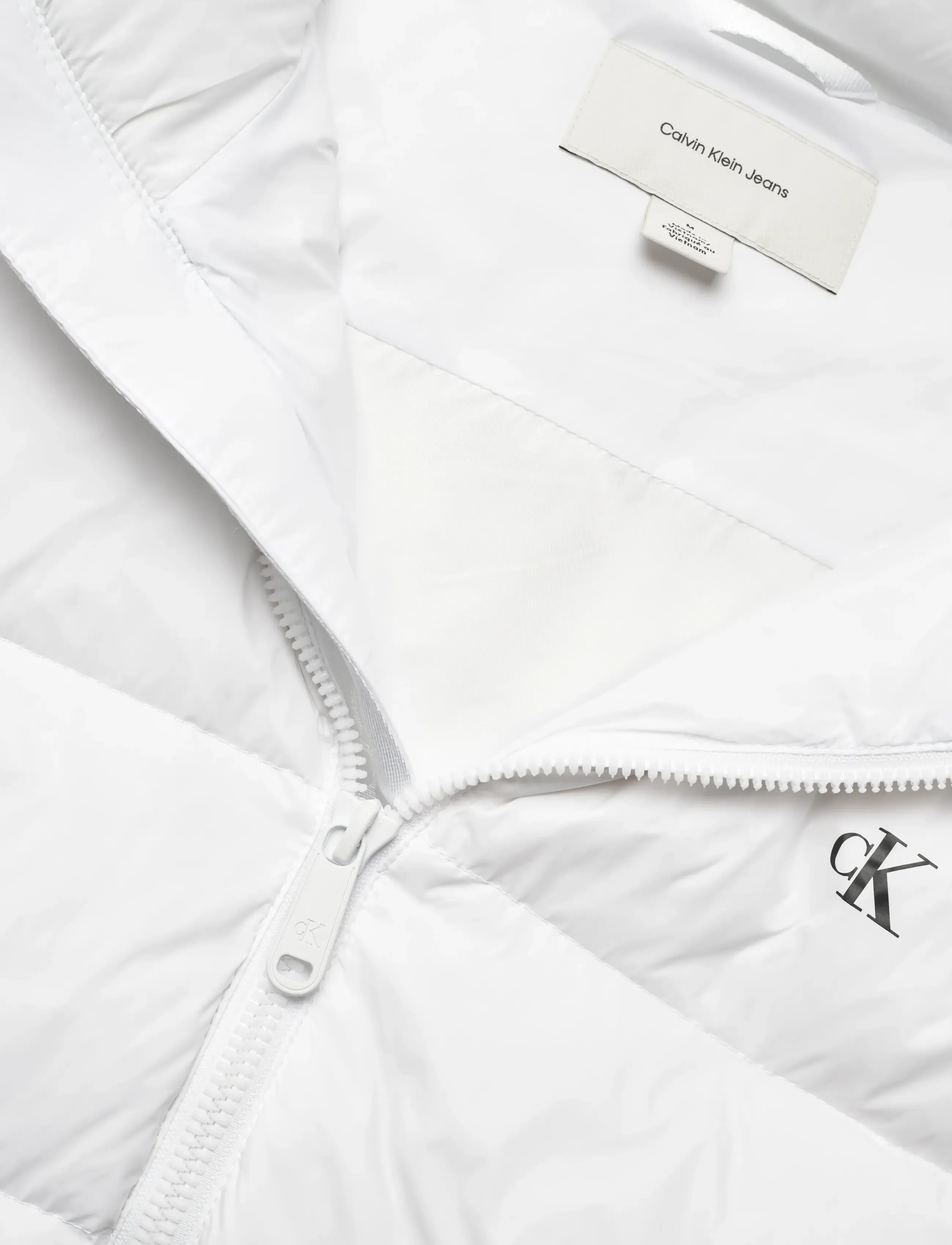 Calvin Klein Jeans - LS NYLON ZIP OFF HOOD DOWN PUFFE - dunjakker - bright white - 2