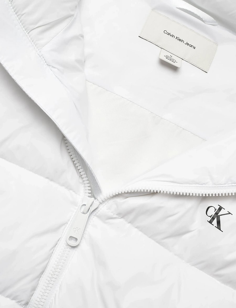 Calvin Klein Jeans - LS NYLON ZIP OFF HOOD DOWN PUFFE - dunjakker - bright white - 5