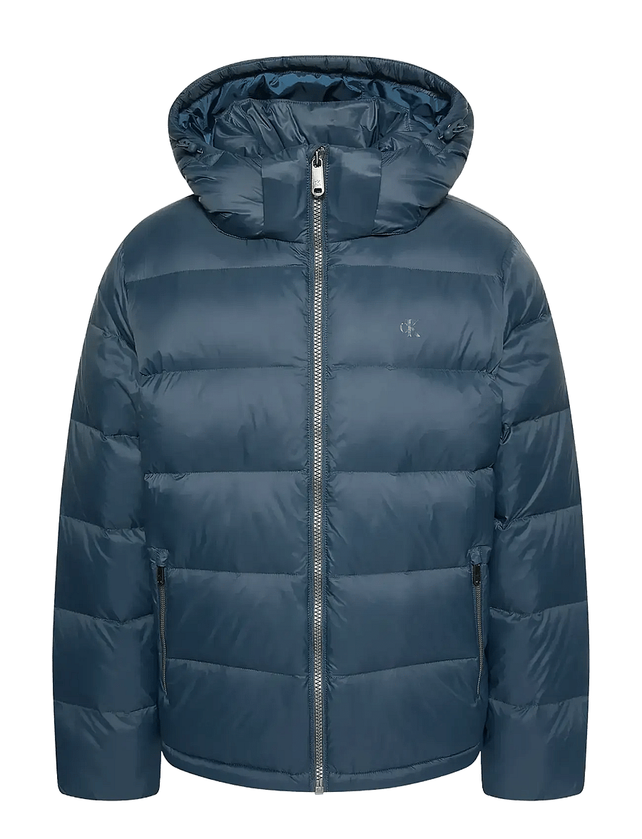 Calvin Klein Jeans - LS NYLON ZIP OFF HOOD DOWN PUFFE - dunjakker - ink - 1