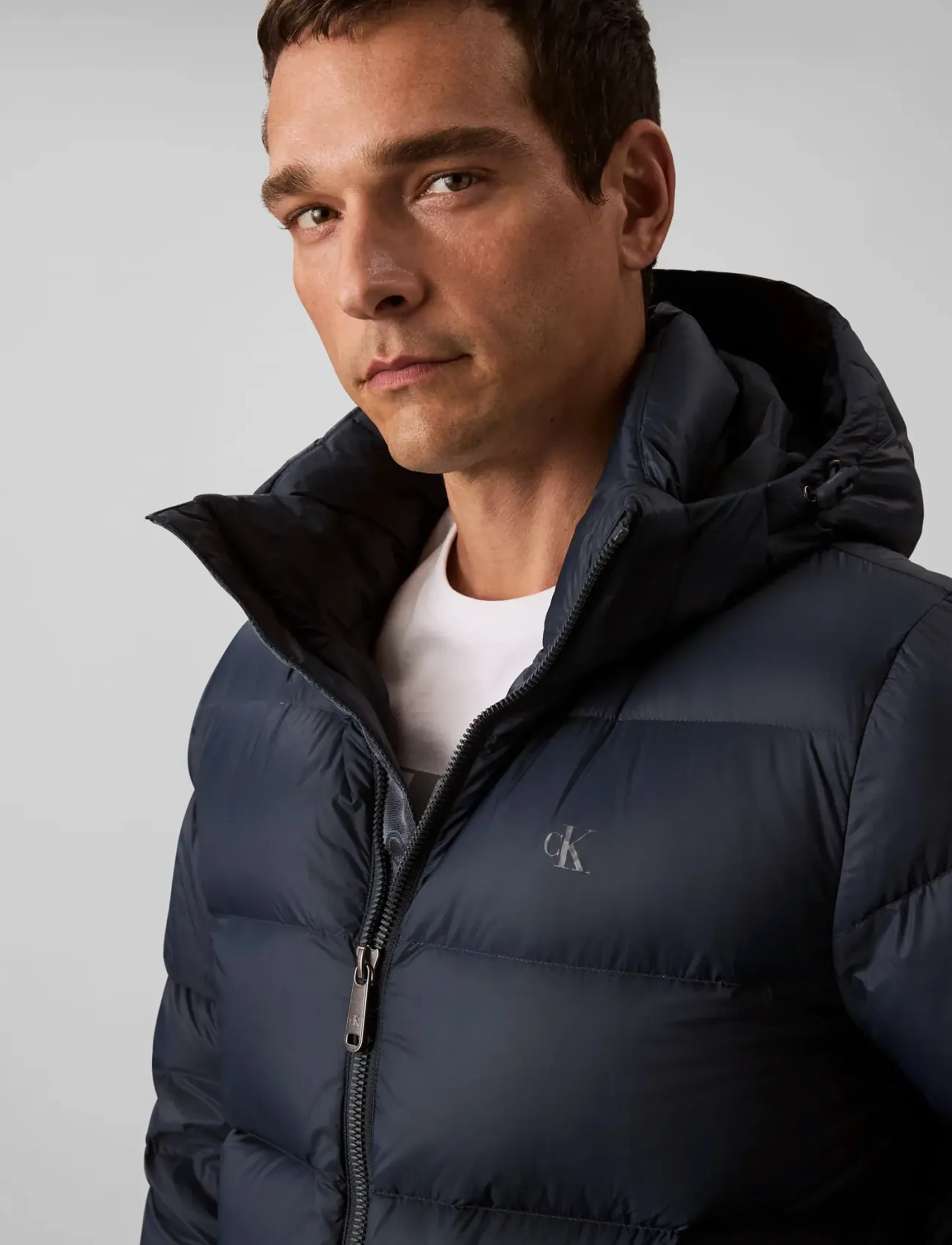 Calvin Klein Jeans - LS NYLON ZIP OFF HOOD DOWN PUFFE - daunenjacken - ink - 2