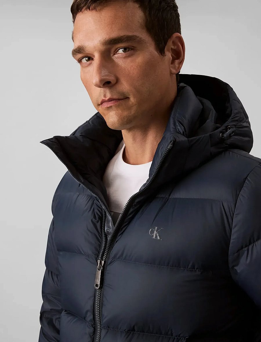 Calvin Klein Jeans - LS NYLON ZIP OFF HOOD DOWN PUFFE - dunjakker - ink - 2