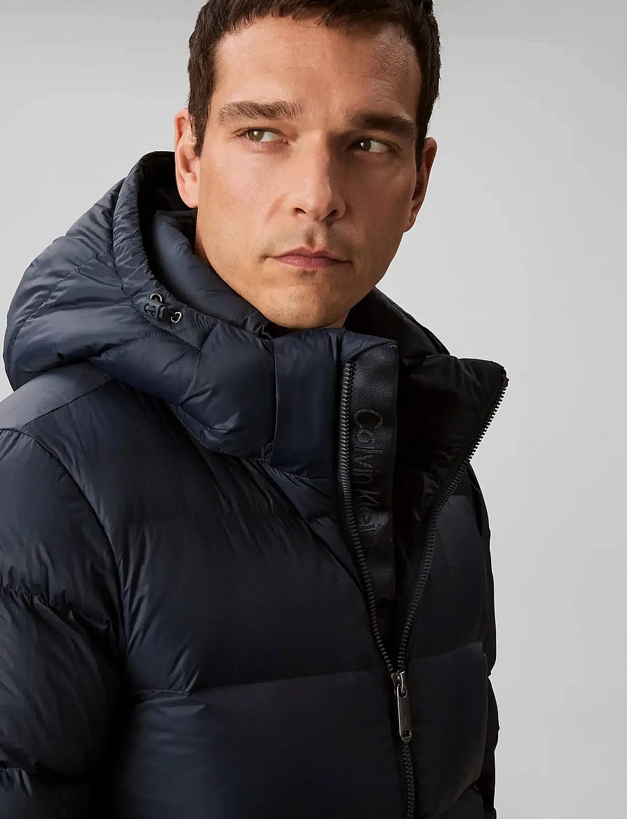 Calvin Klein Jeans - LS NYLON ZIP OFF HOOD DOWN PUFFE - dunjakker - ink - 4