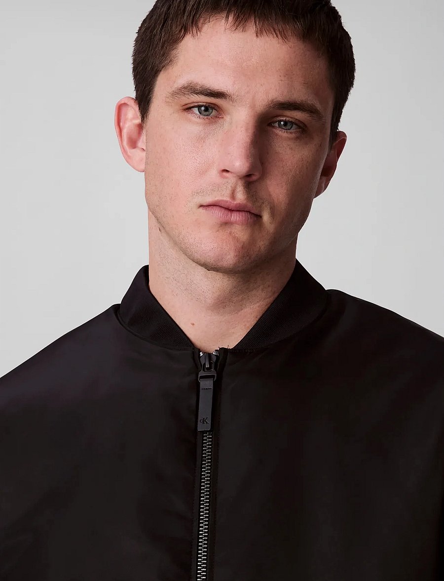 Calvin Klein Jeans - LS NYLON BOMBER JACKET - frühlingsjacken - black - 5