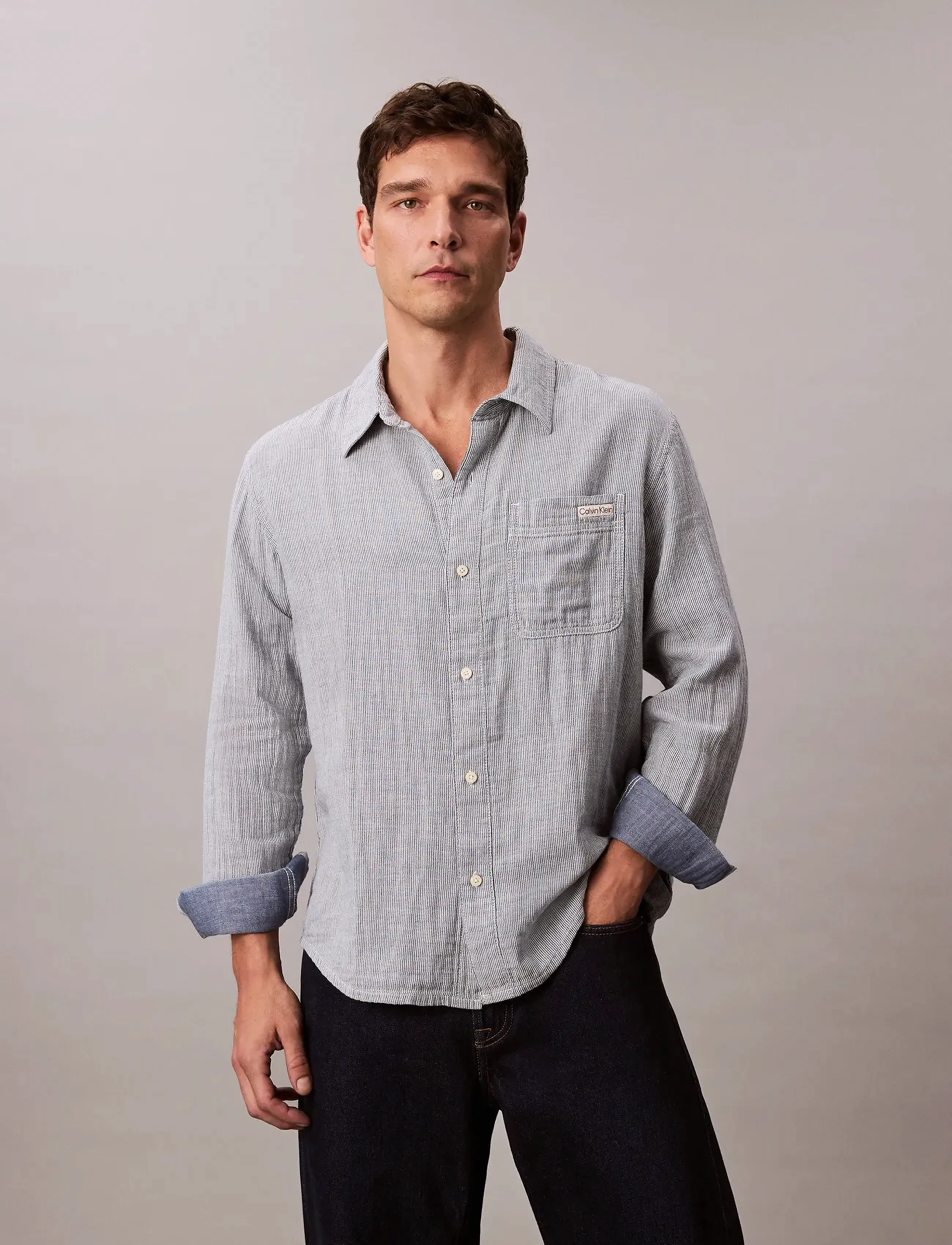 Calvin Klein Jeans CASUAL CLASSIC BOARDWALK SUMMER - Skjorter - BOARDWALK SUMMER / blue