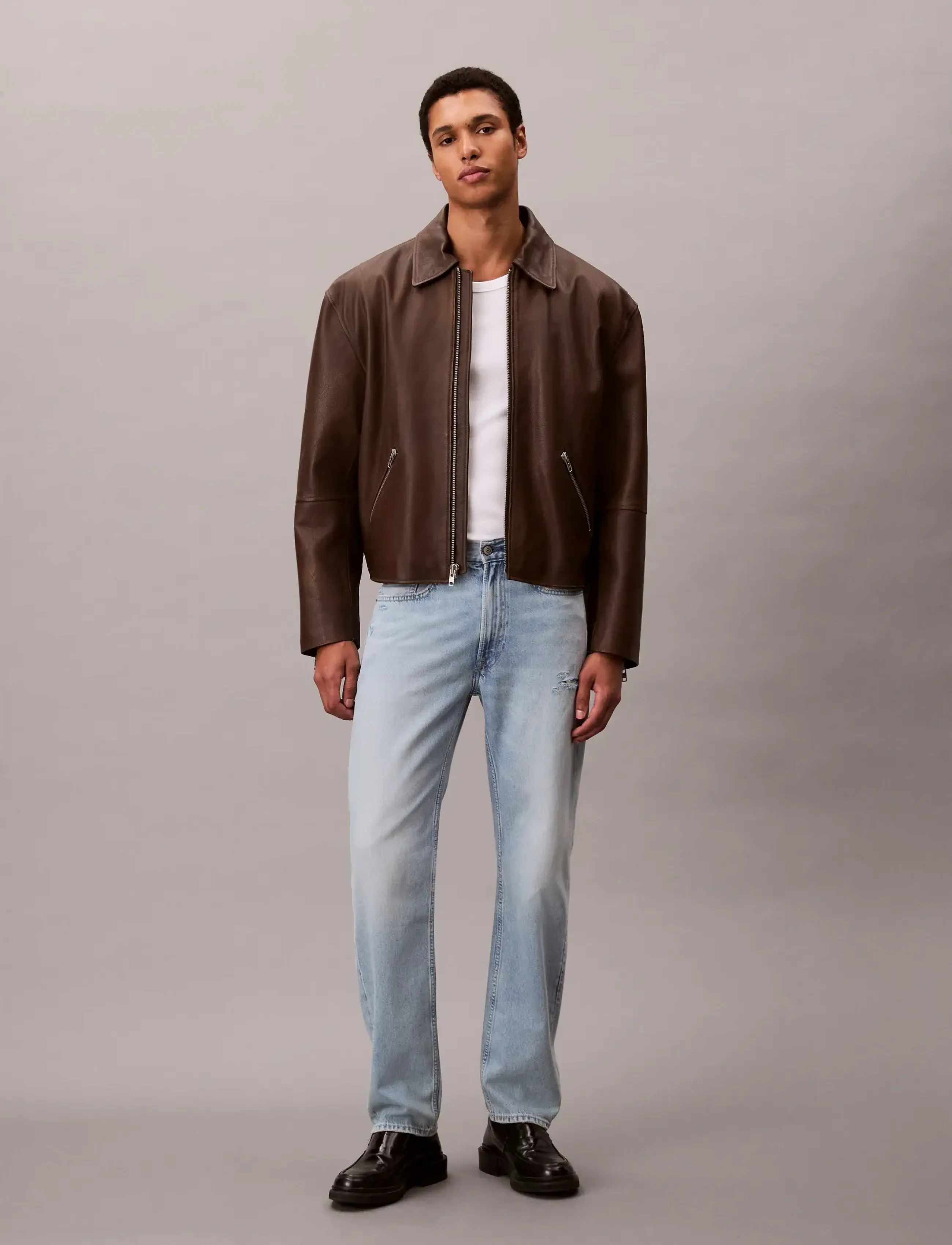 Calvin Klein Jeans STNDRD STRGHT RAMS HEAD ECO COOL - Teksariided - RAMS HEAD / blue