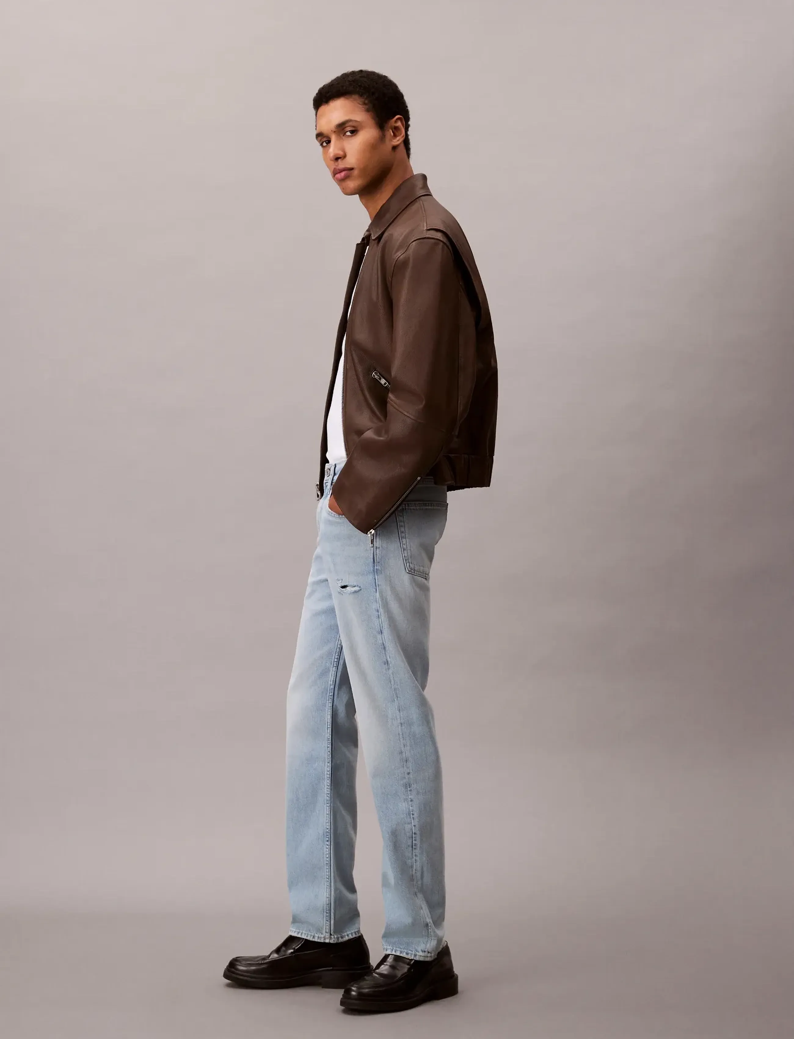 Calvin Klein Jeans Stndrd Strght Rams Head Eco Cool straight leg jeans herr – bild 5