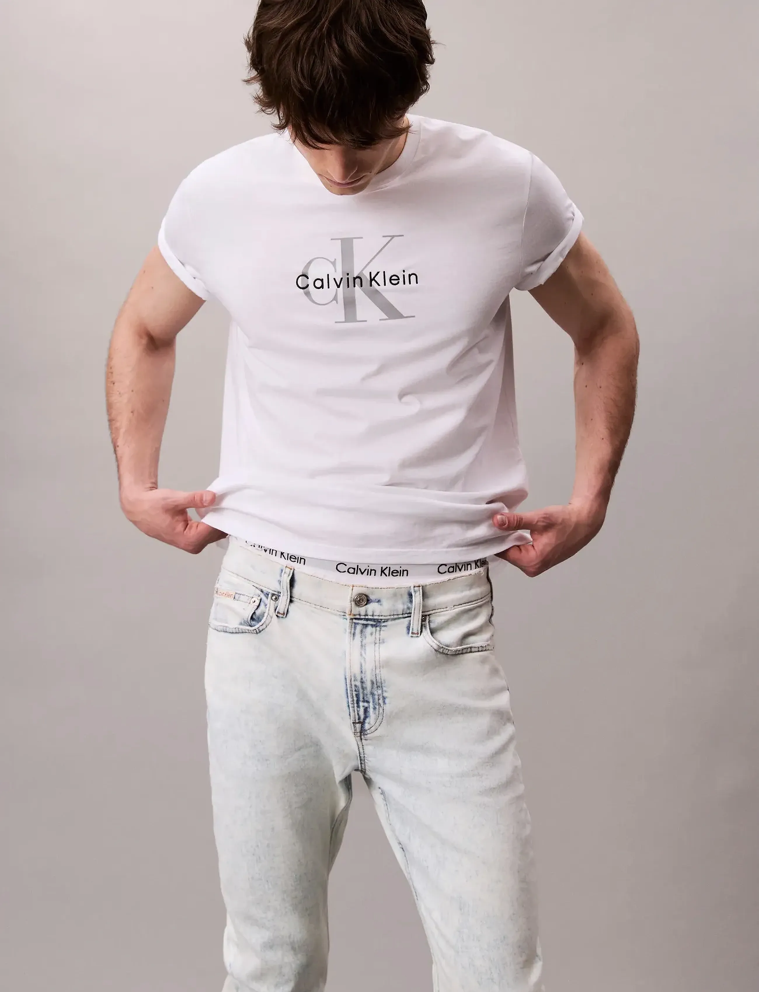 Calvin Klein Jeans - SLIM TAPER LT WT ICE BREAKER JEA - tapered jeans - ice breaker - 3